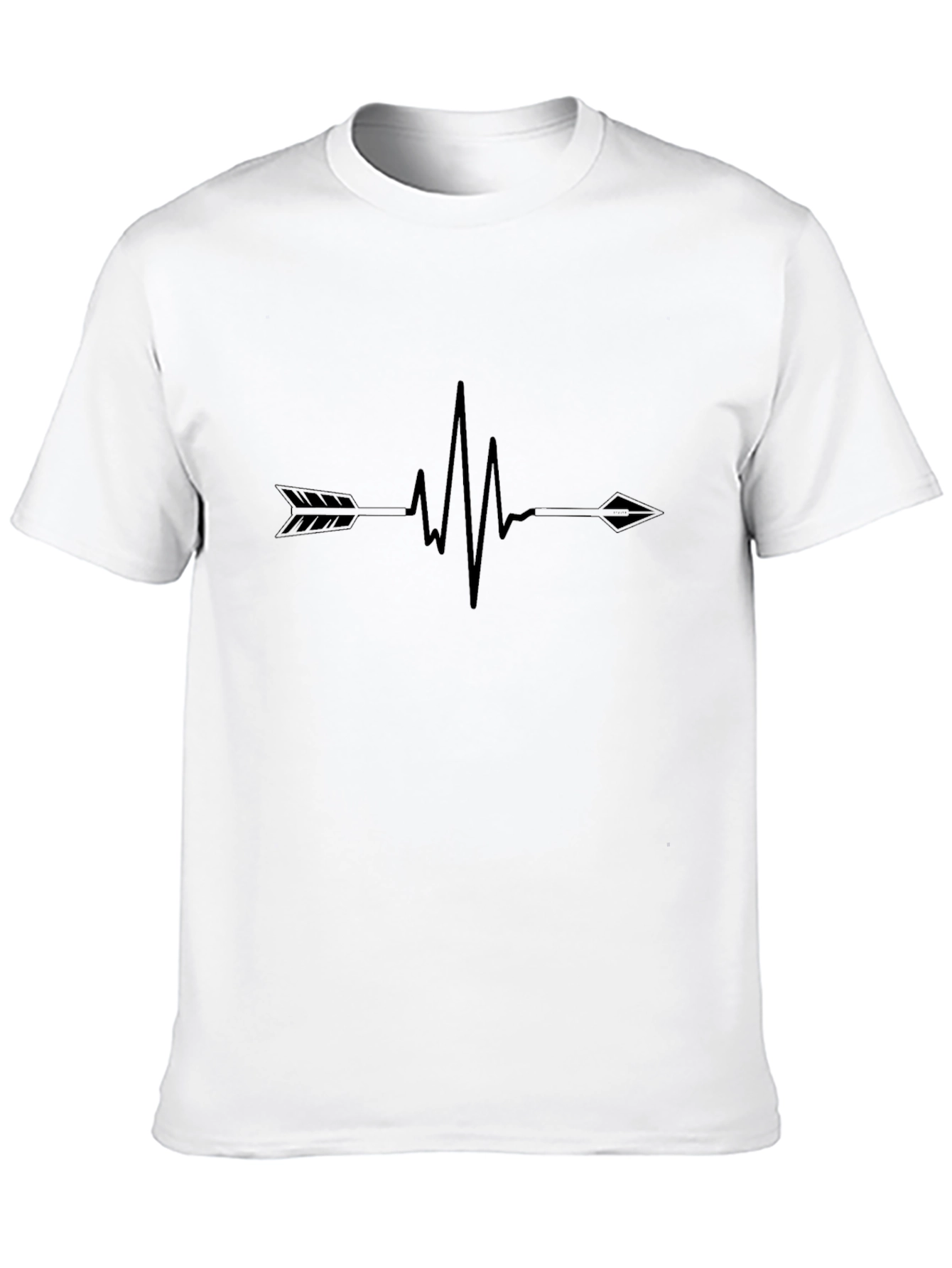 Black Arrow Heartbeat Graphic T-Shirt view 10