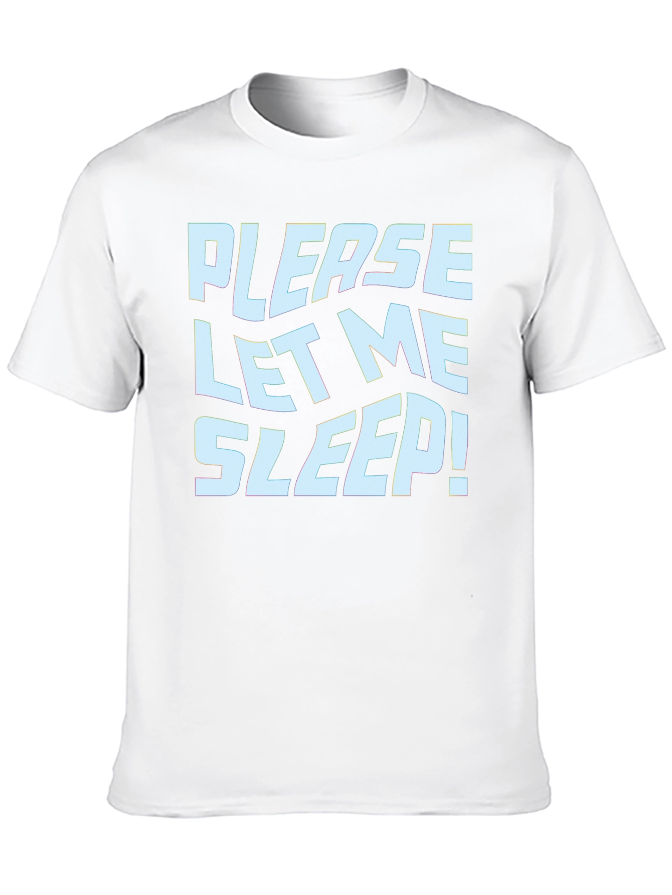 Black Funny 'Please Let Me Sleep!' Graphic Tee view 10