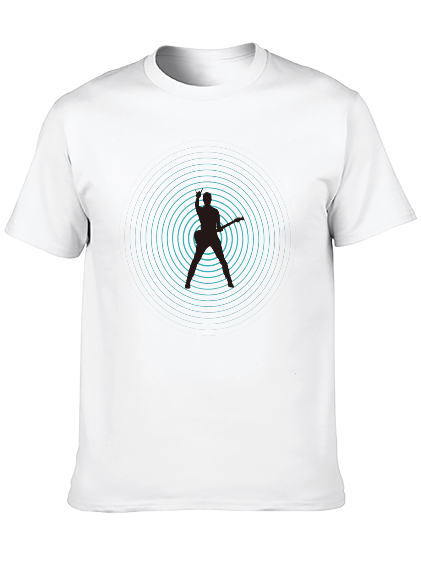 Black Rhythmic Pulse Graphic Tee - Black view 10