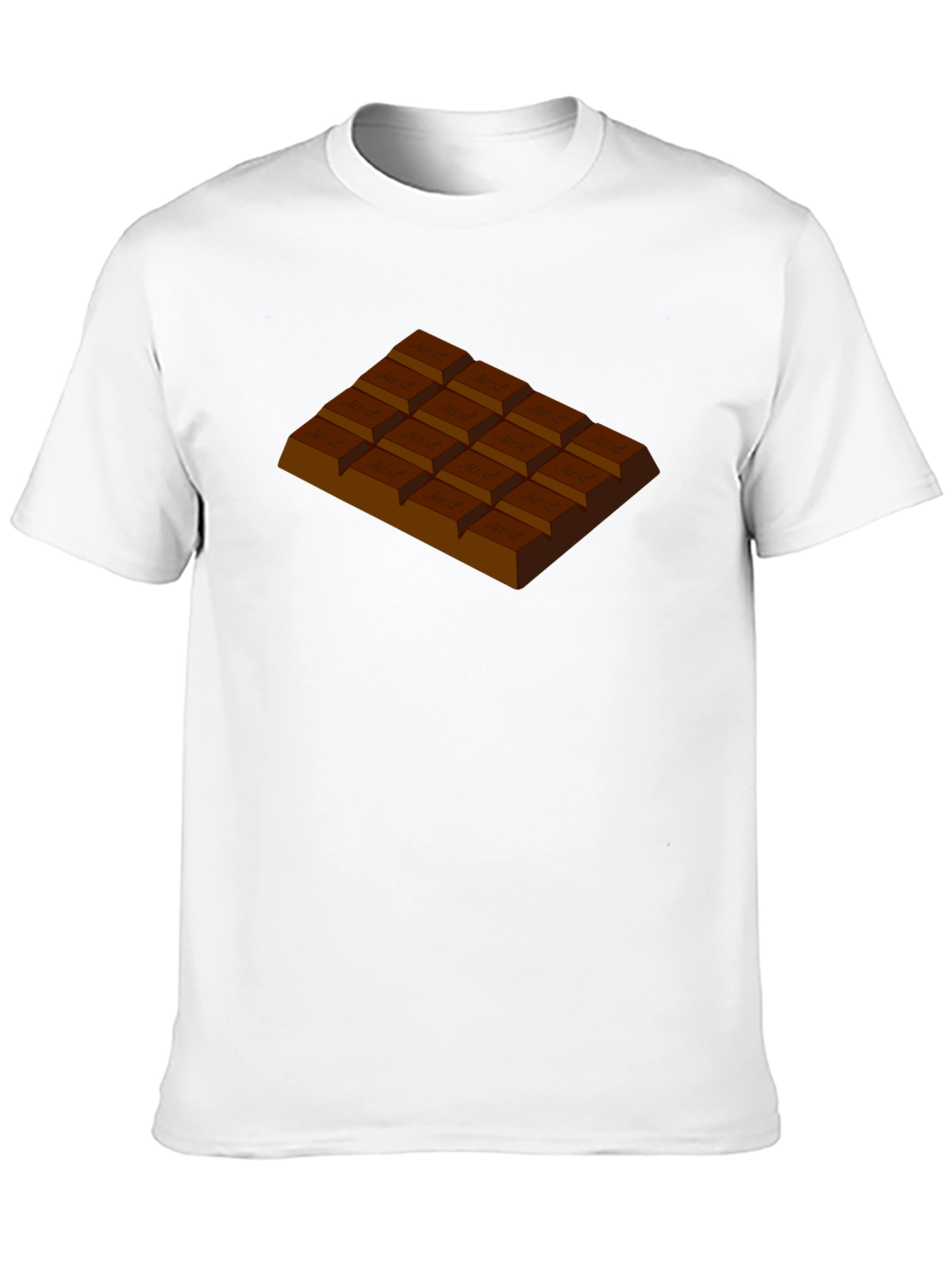 Black Chocolate Bar Graphic T-Shirt - Black Crew Neck Tee view 10