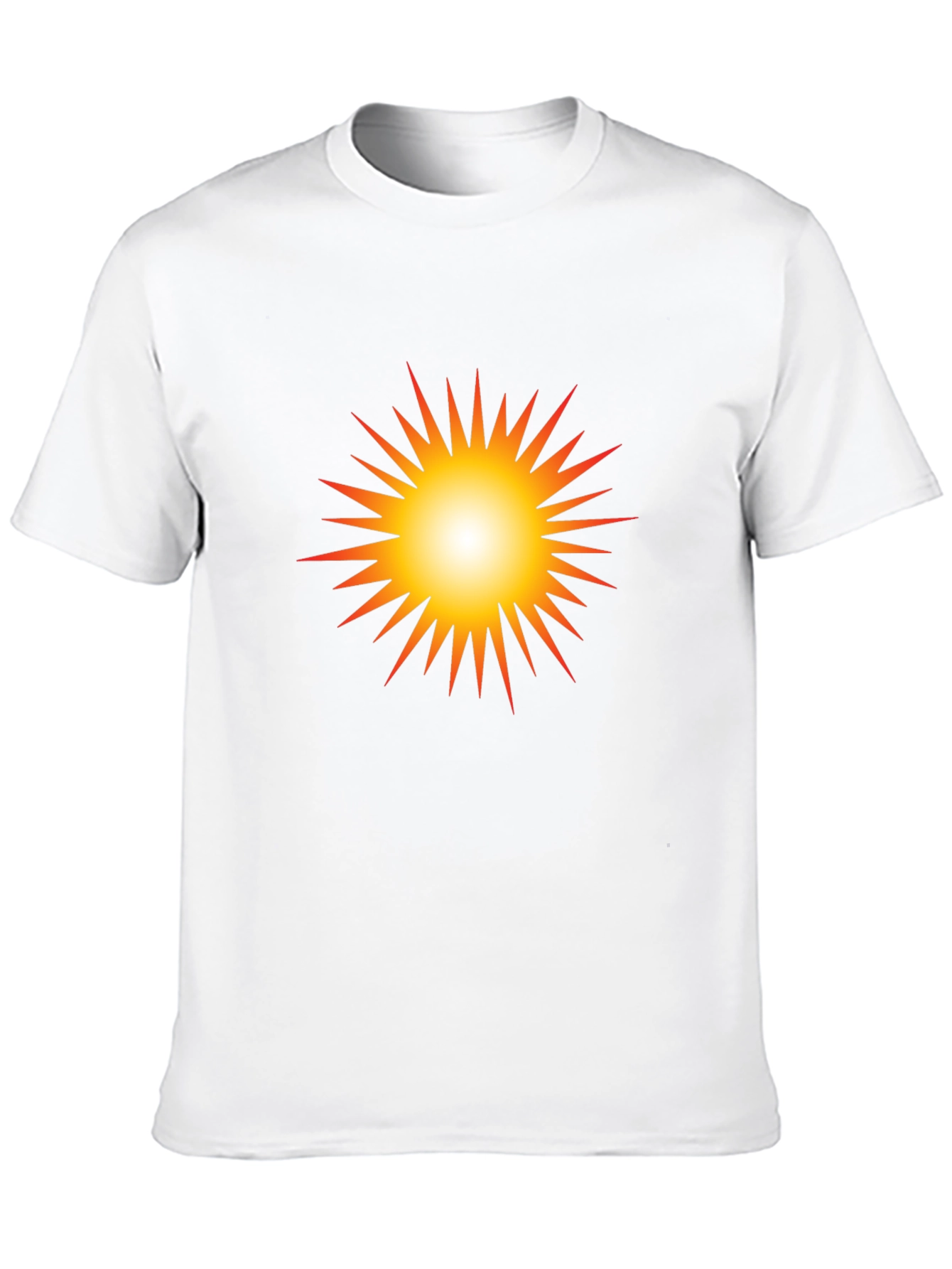 Black Radiant Sunburst Graphic Black T-Shirt view 10