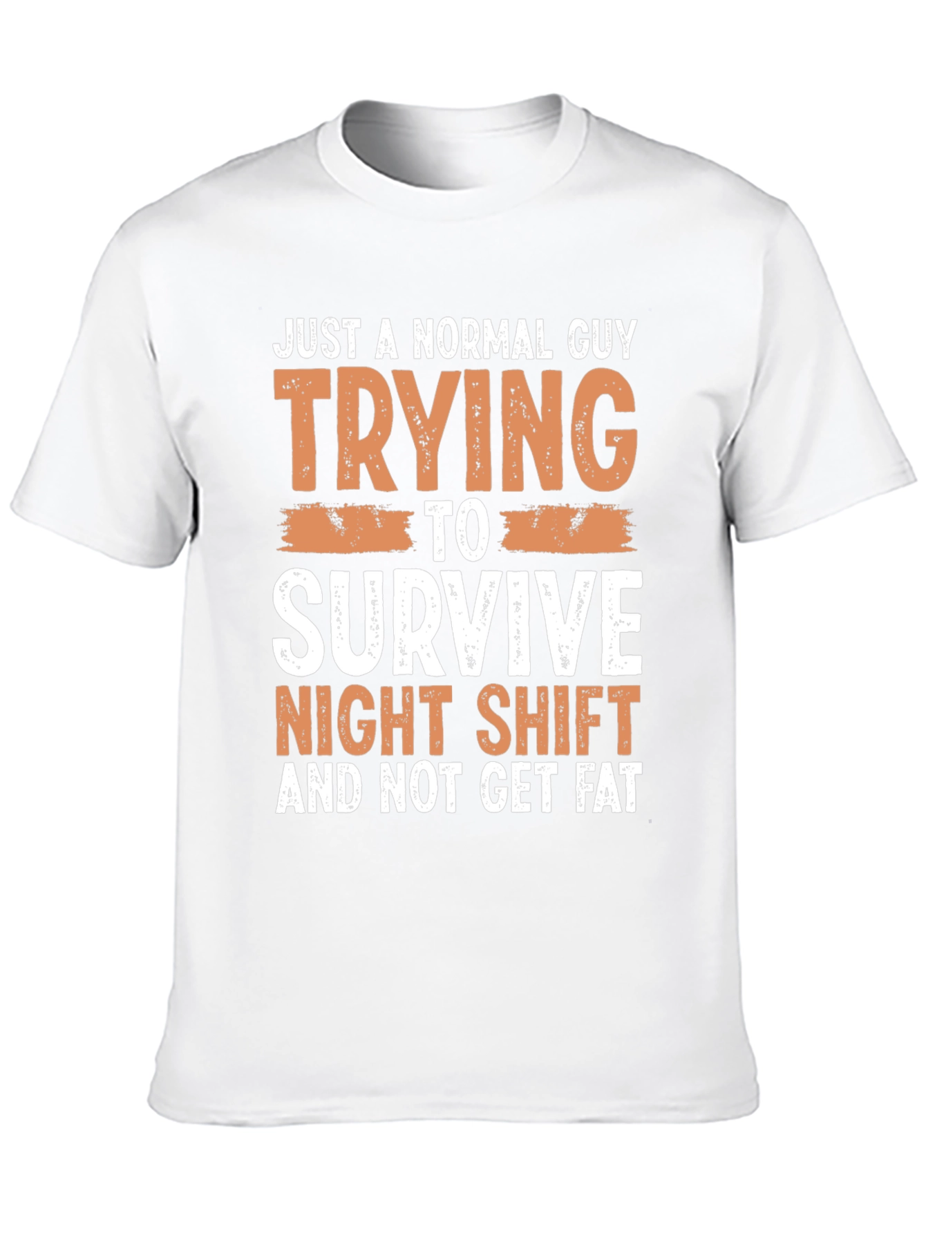 Black Normal Guy Night Shift T-Shirt view 10