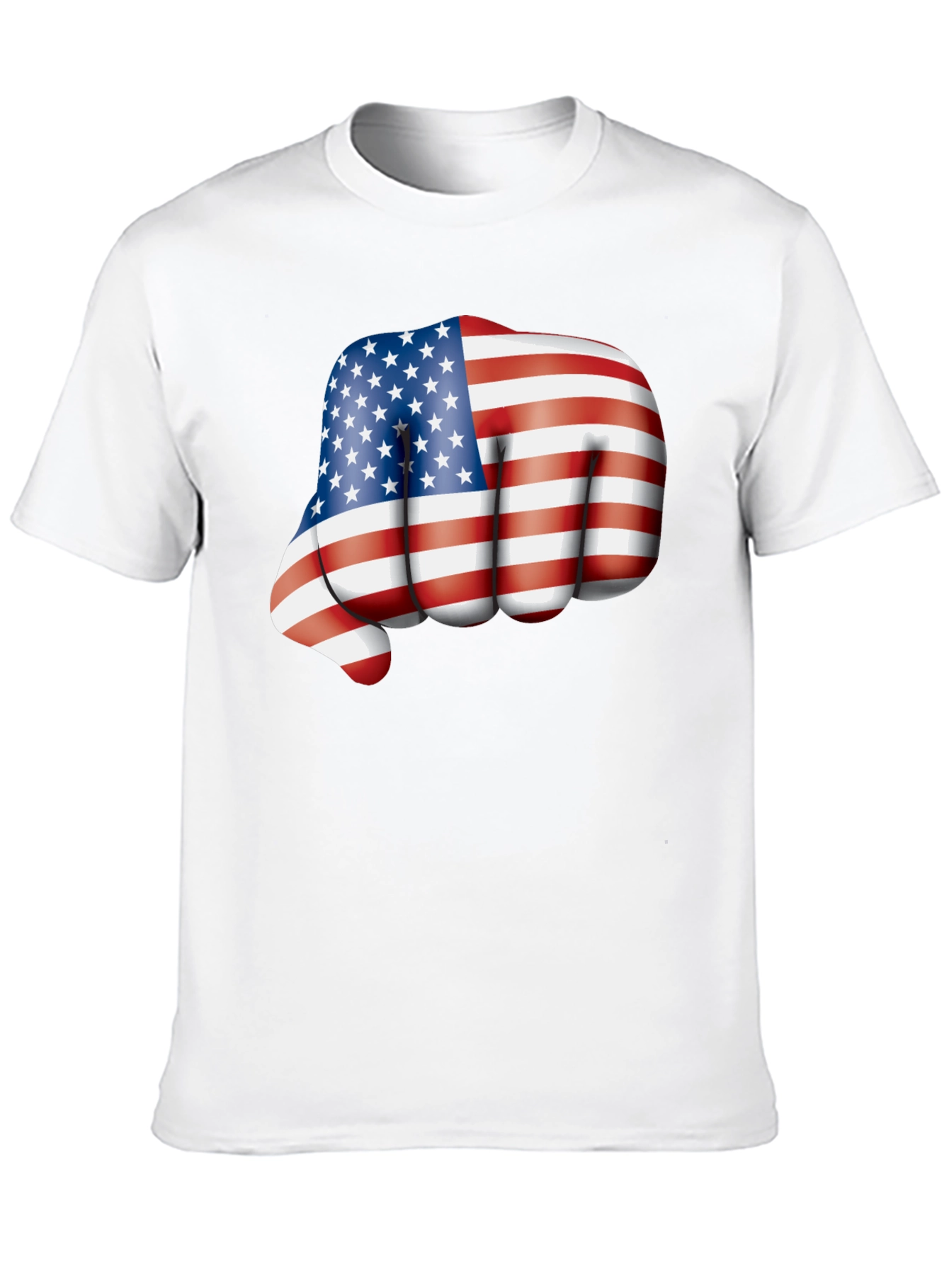 Black Patriotic Fist Bump Graphic T-Shirt view 10