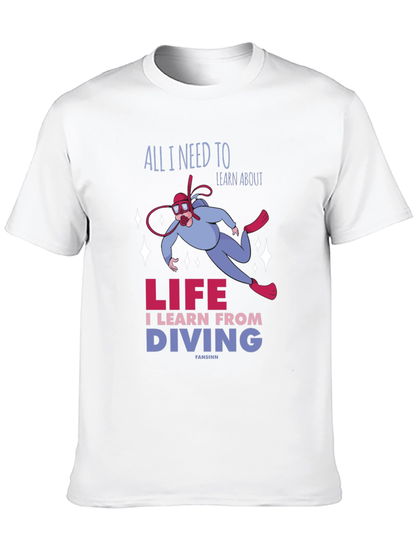 Black Diving Life T-Shirt: Learn from Diving view 10