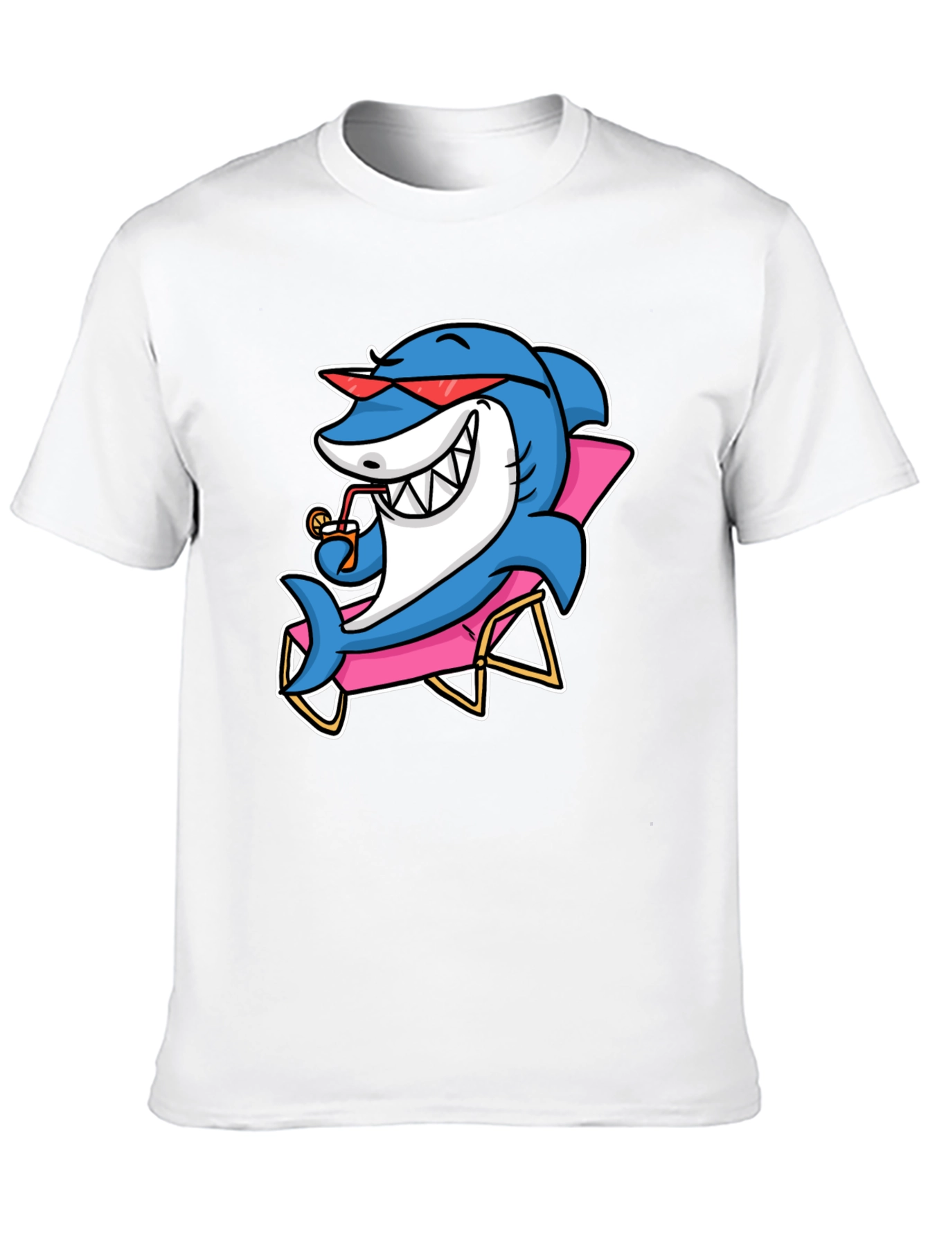 Black Relaxed Shark T-Shirt - Vacation Mode! view 10