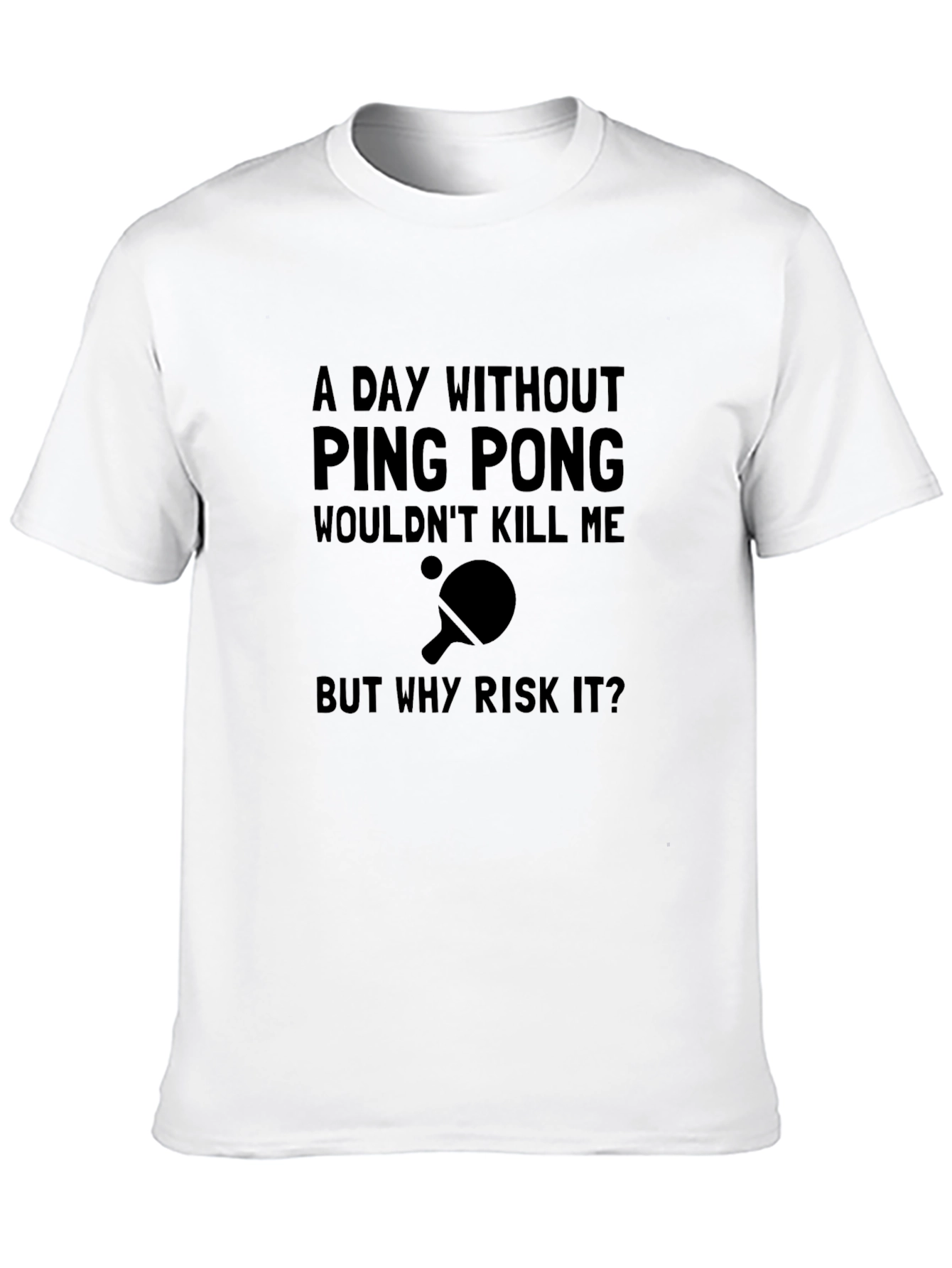 Black Ping Pong T-Shirt - Funny Table Tennis Tee view 10