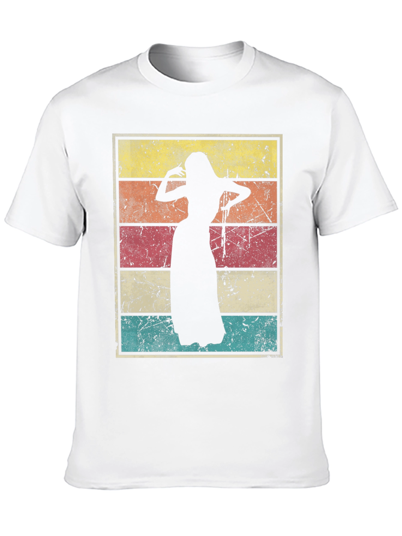 Black Vintage Belly Dancer T-Shirt view 10