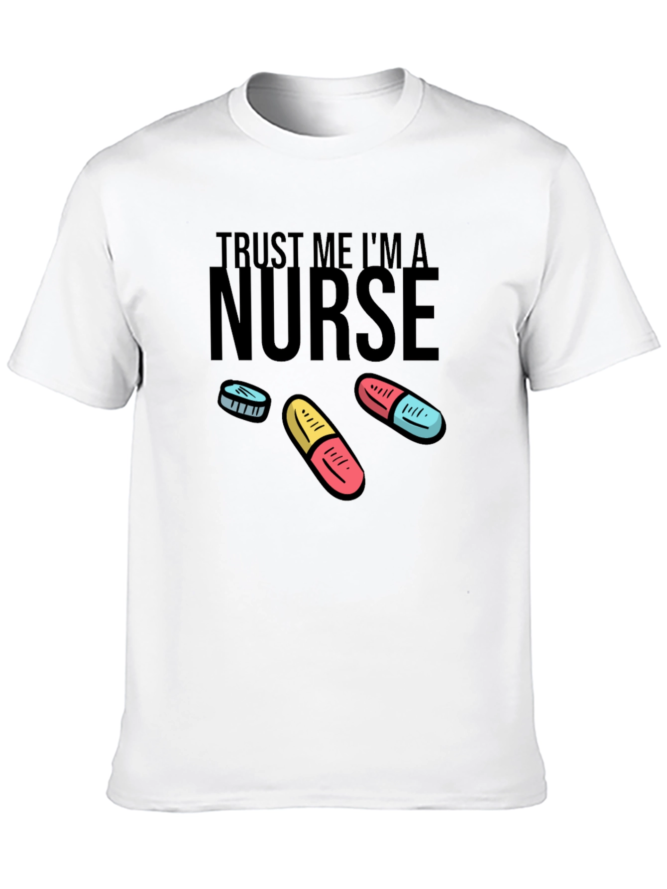 Black Trust Me I'm A Nurse T-Shirt view 10