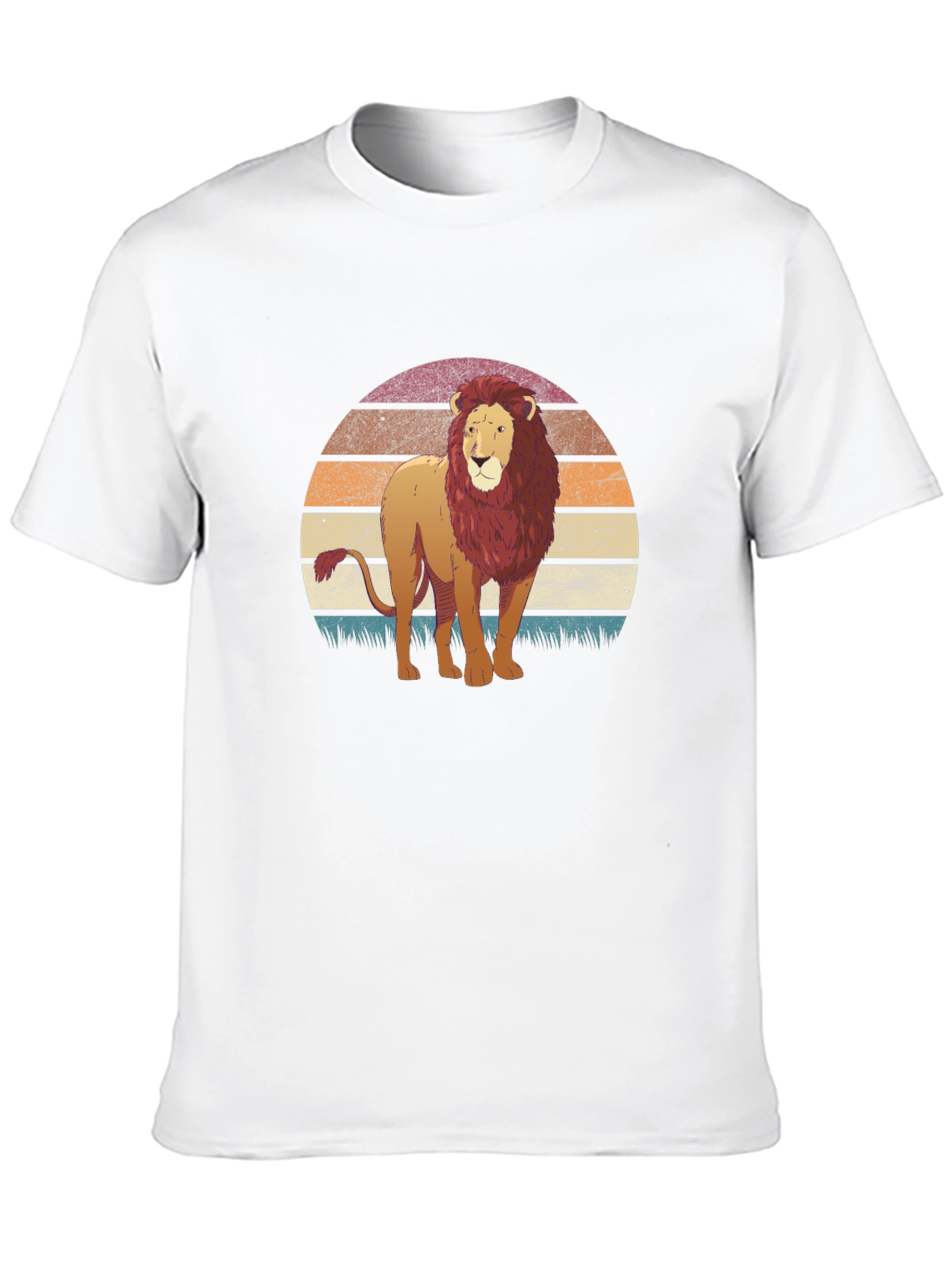 Black Lion Sunset Graphic T-Shirt view 10
