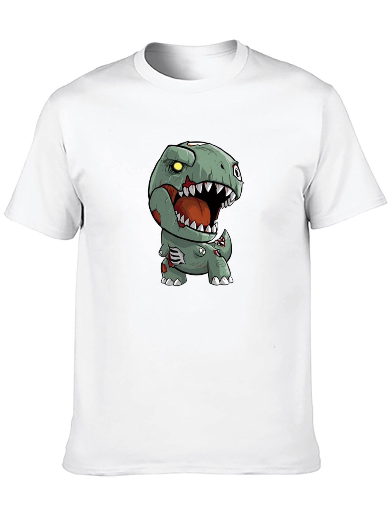 Black Zombie Dinosaur Graphic Tee view 10