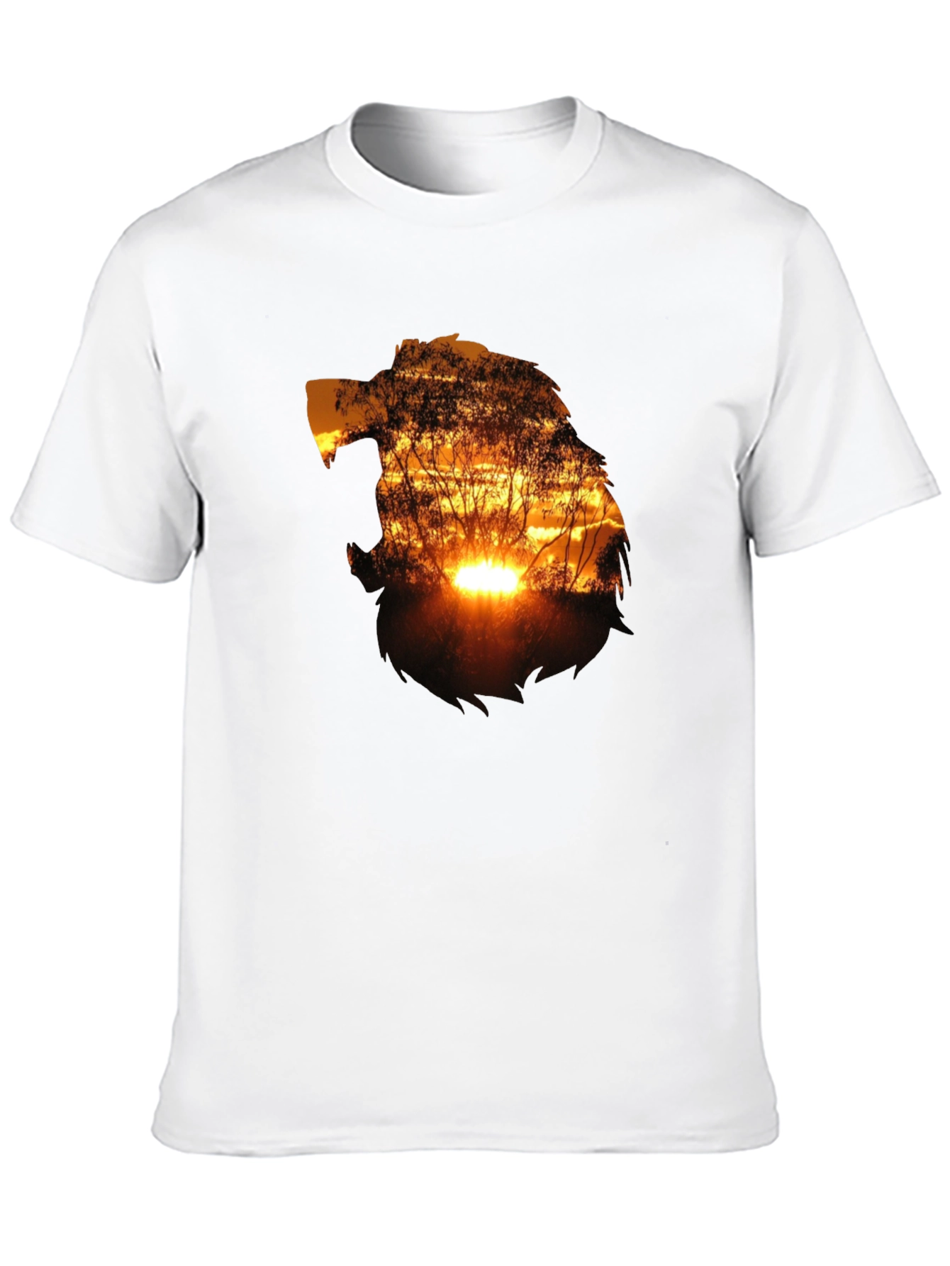 Black Sunset Silhouette Graphic T-Shirt - Black view 10