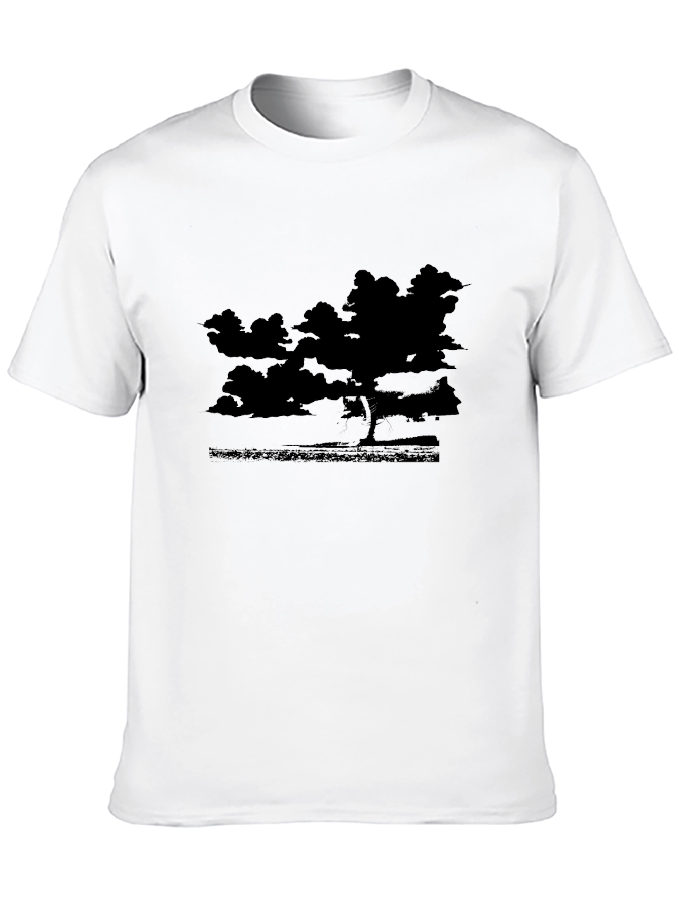 Black Black Silhouette Landscape T-Shirt view 10