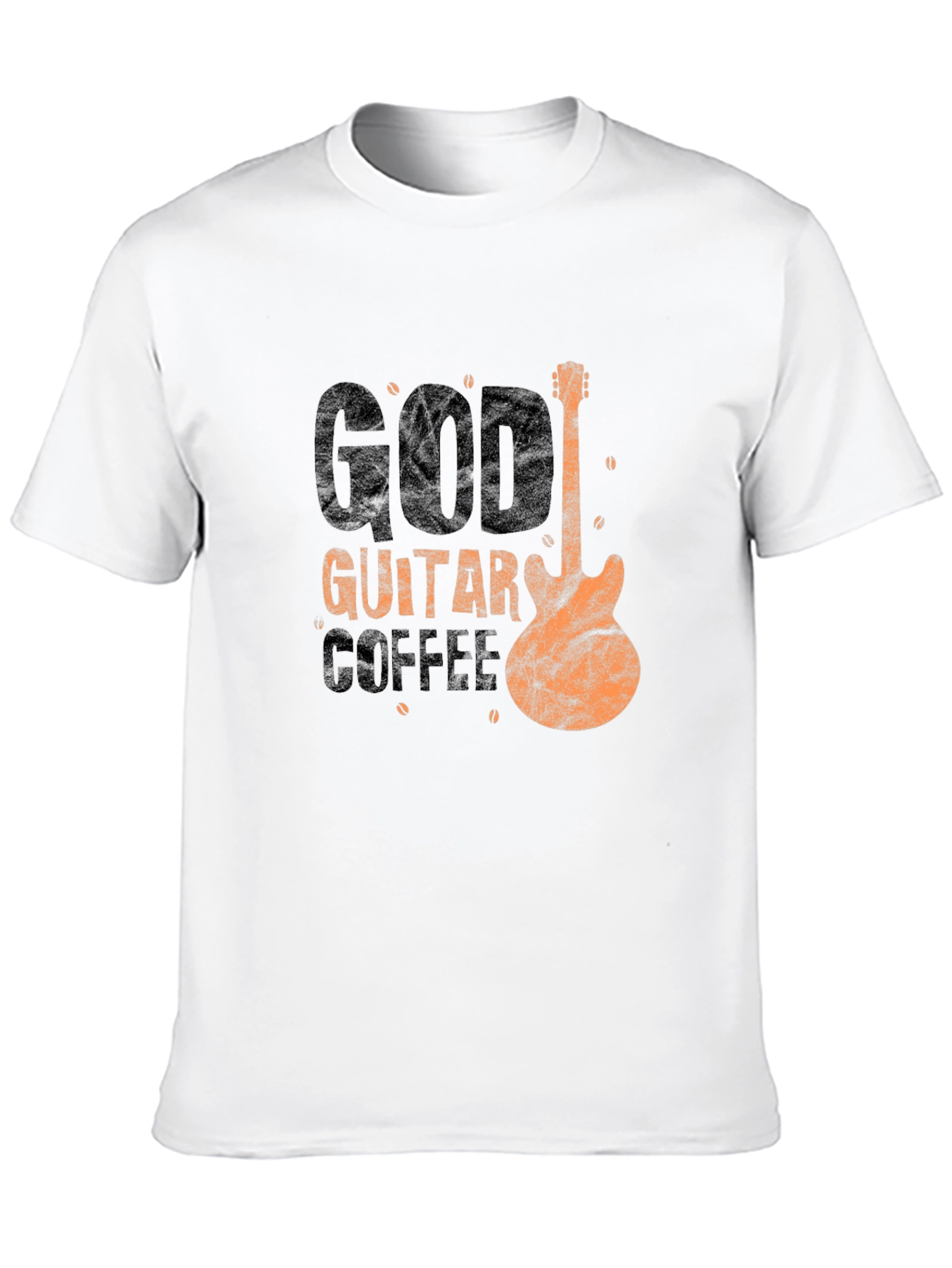 Black God Guitar Coffee T-Shirt - Music Lover Tee view 10