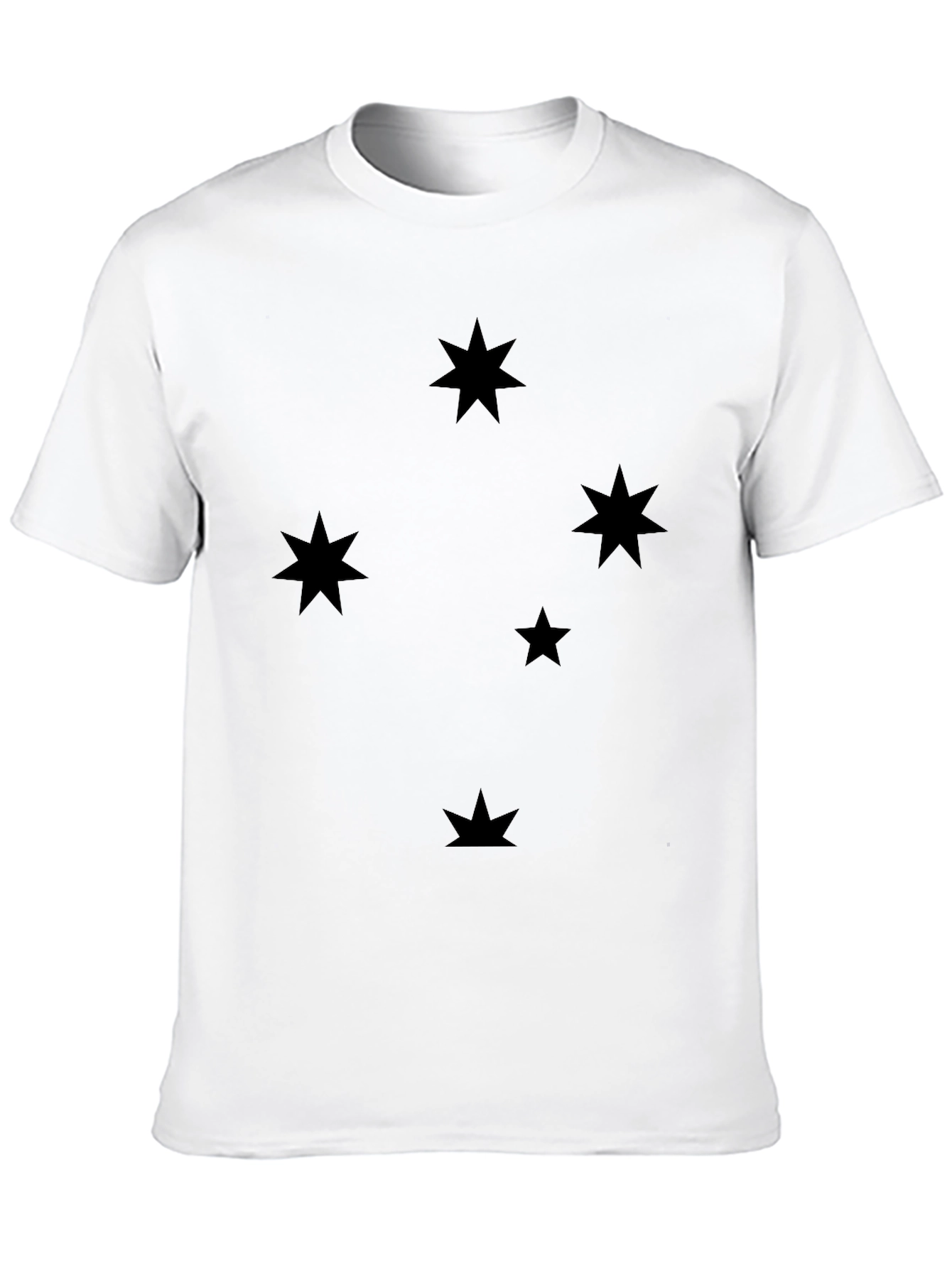 Black Southern Cross Starry Night Black T-Shirt view 10