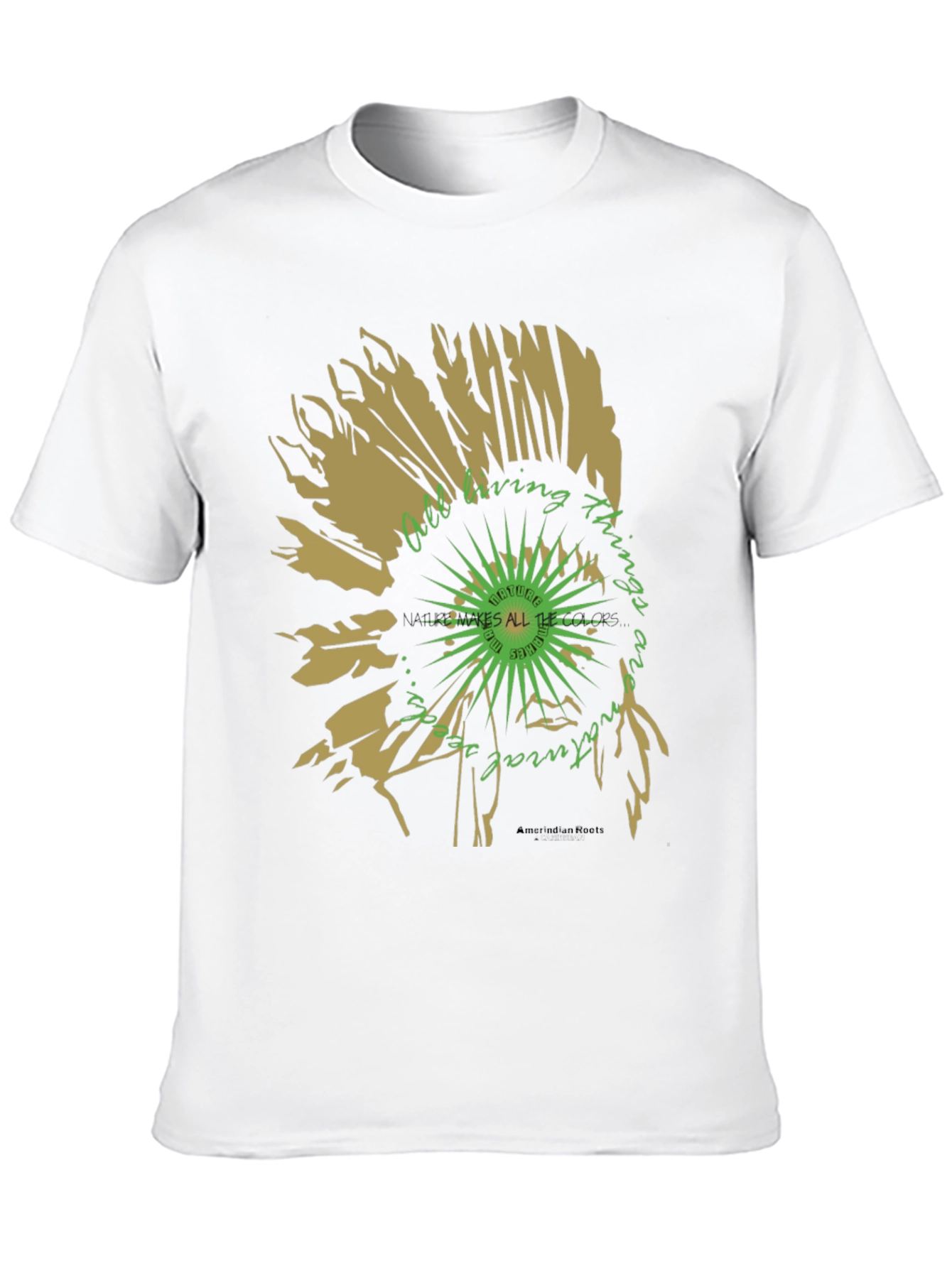 Black Nature Vibes T-Shirt - Organic Graphic Tee view 10