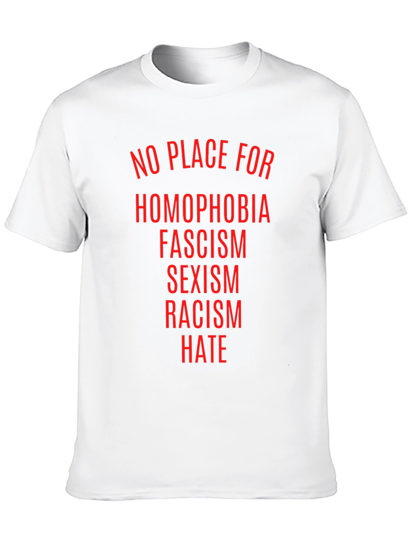 Black No Place For Hate T-Shirt view 10