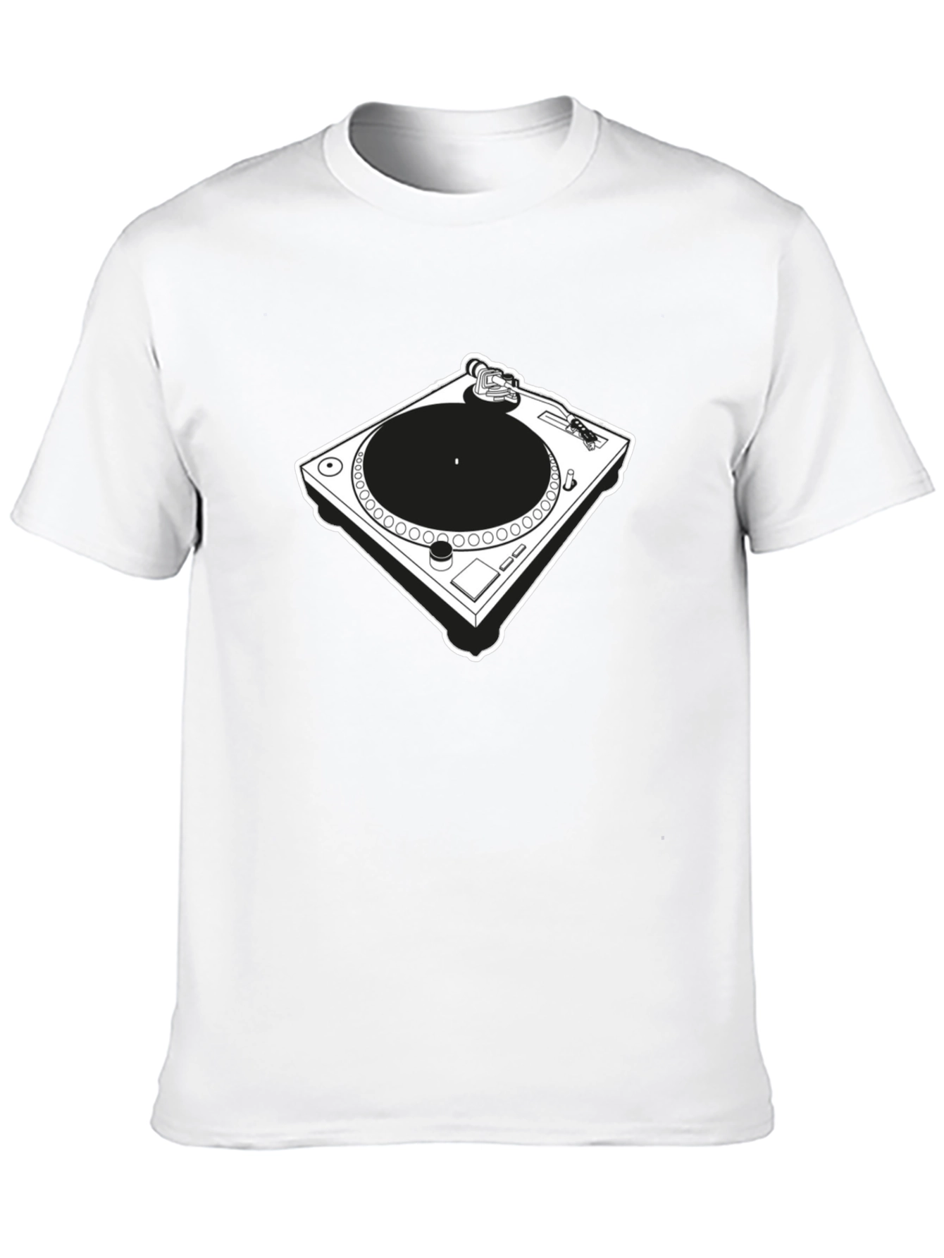 Black Cool Turntable Graphic Tee - Black view 10