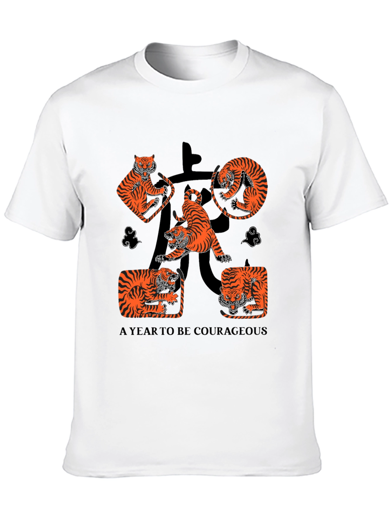 Black Year of the Tiger Graphic Tee - Black view 10