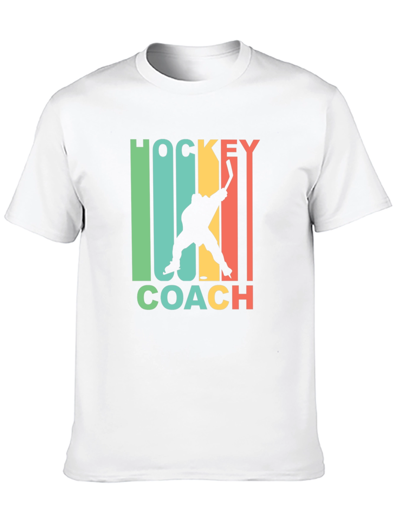 Black Hockey Coach Graphic Tee - Retro Style view 10