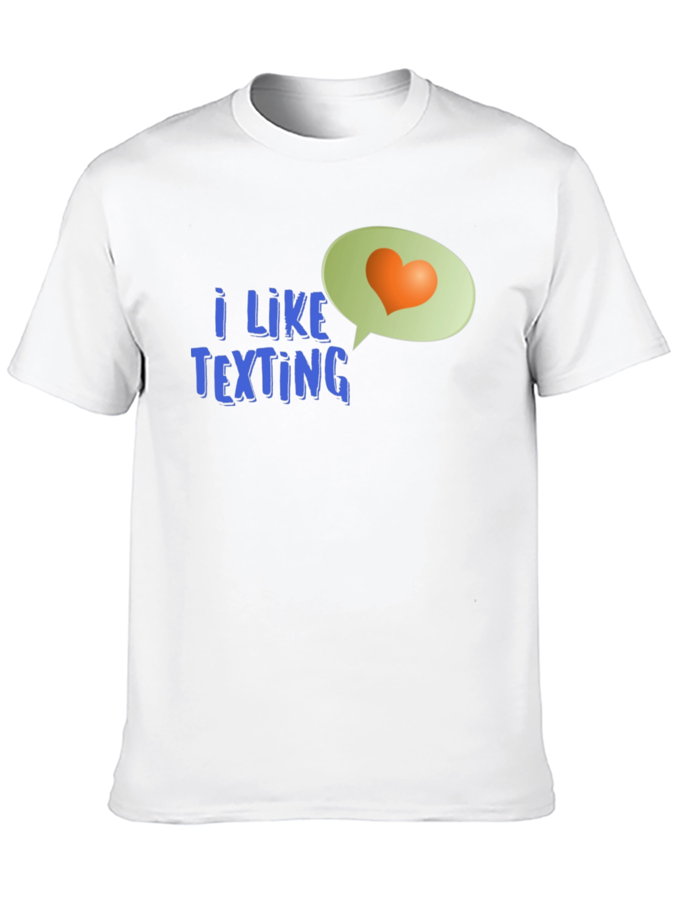Black I Like Texting Heart Tee - Stylish Graphic T-Shirt view 10