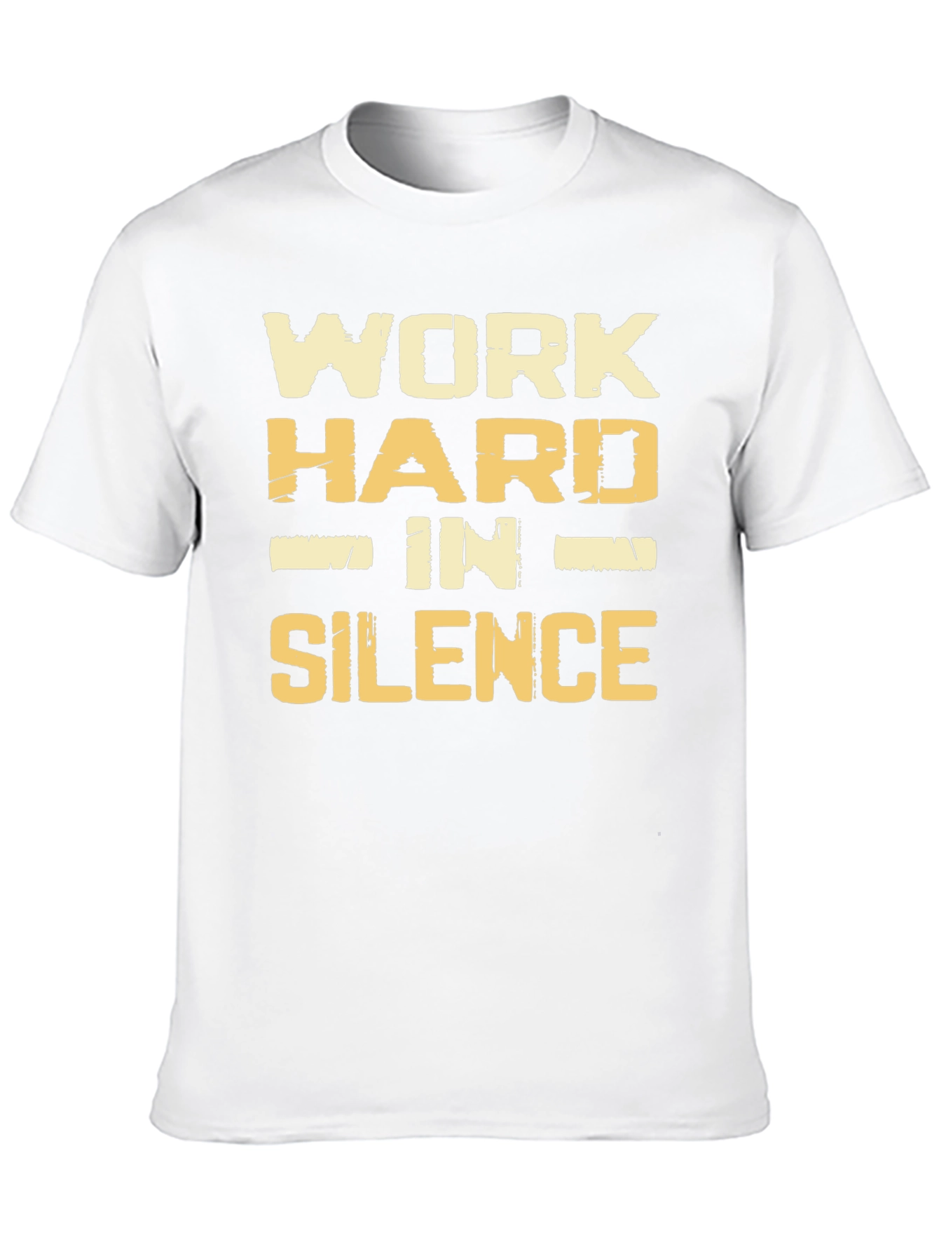 Black Work Hard In Silence Graphic T-Shirt view 10