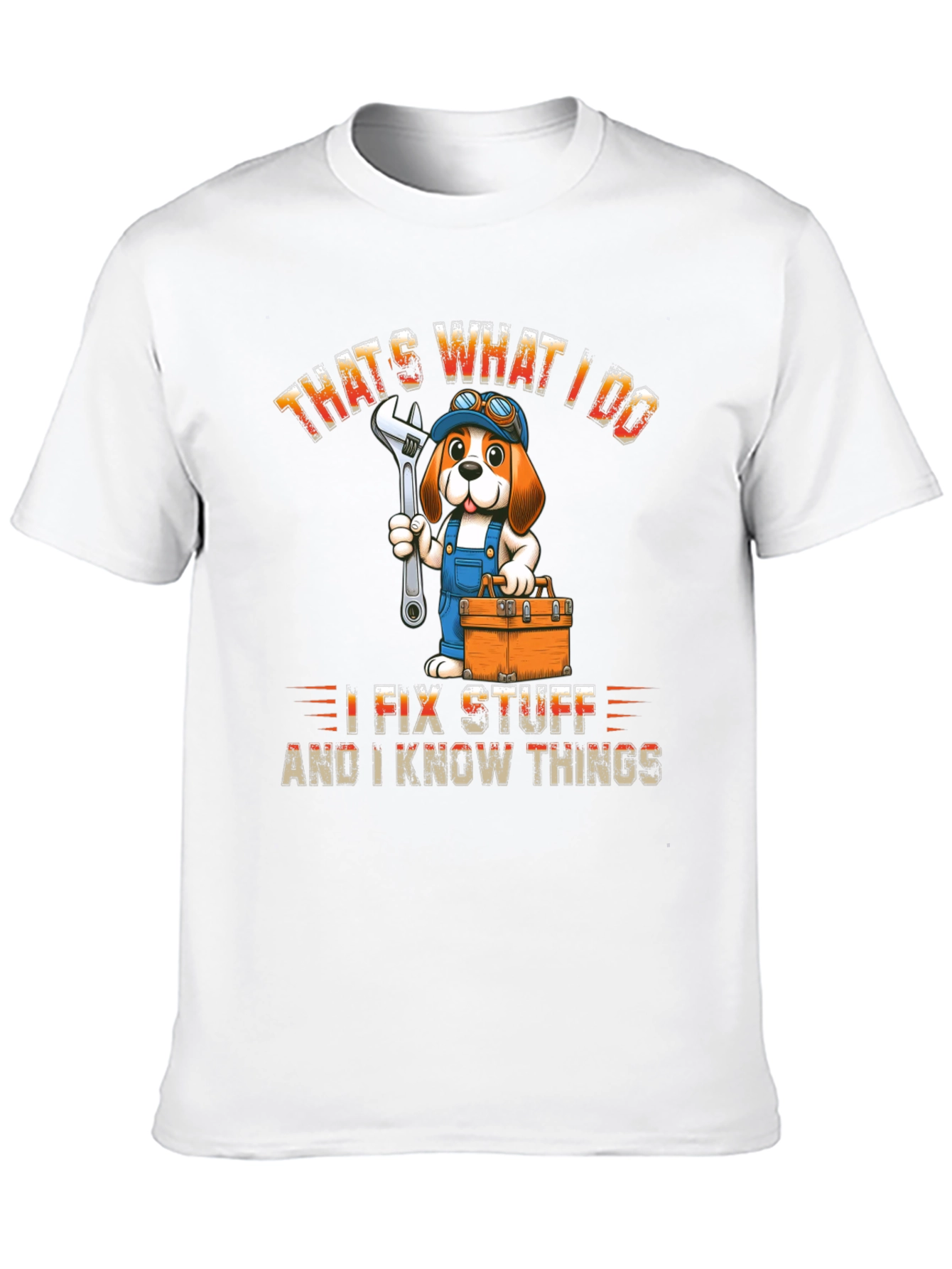 Black That's What I Do I Fix Stuff T-Shirt view 10
