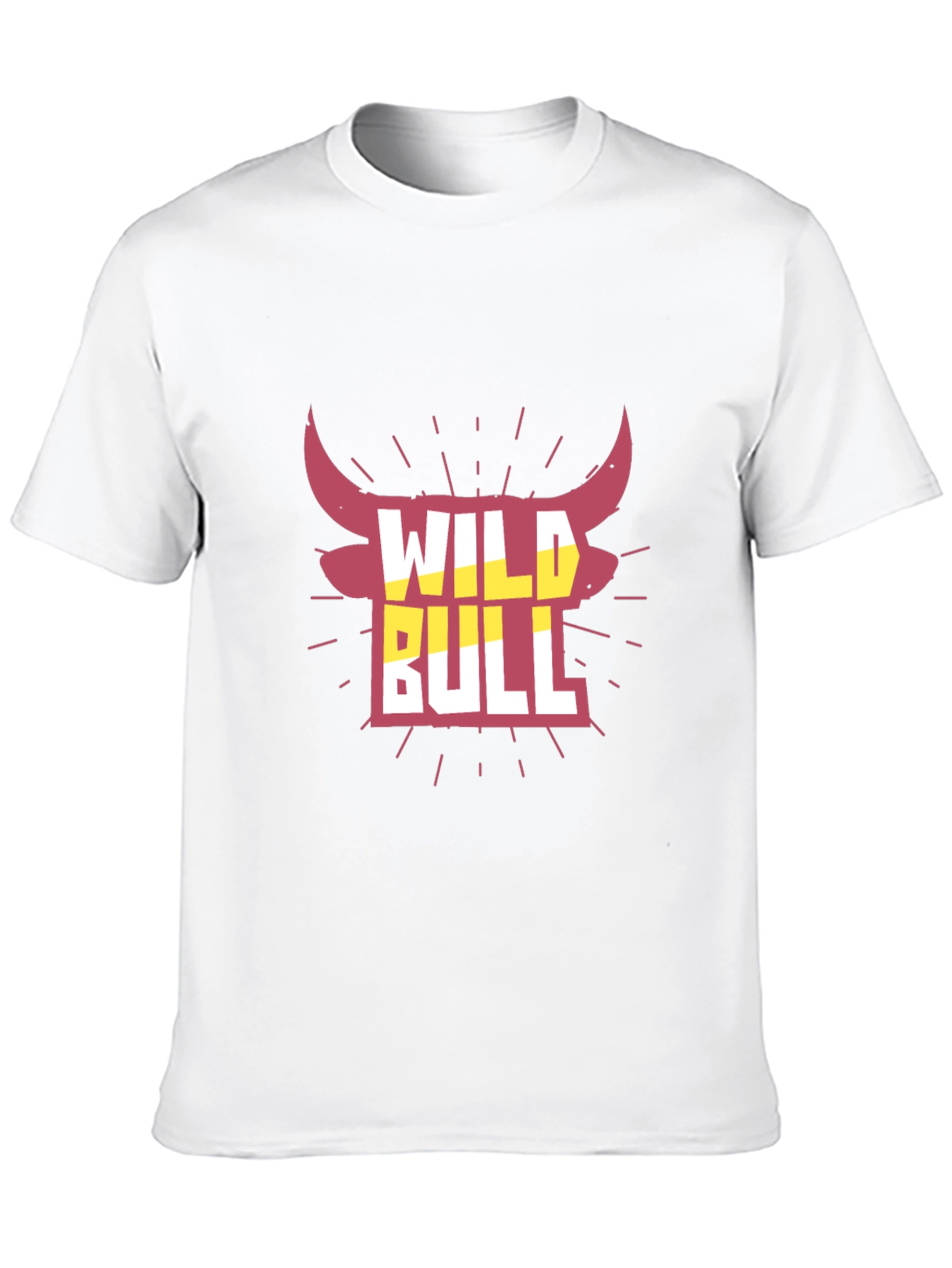 Black Wild Bull Graphic Tee - Black Crew Neck T-Shirt view 10