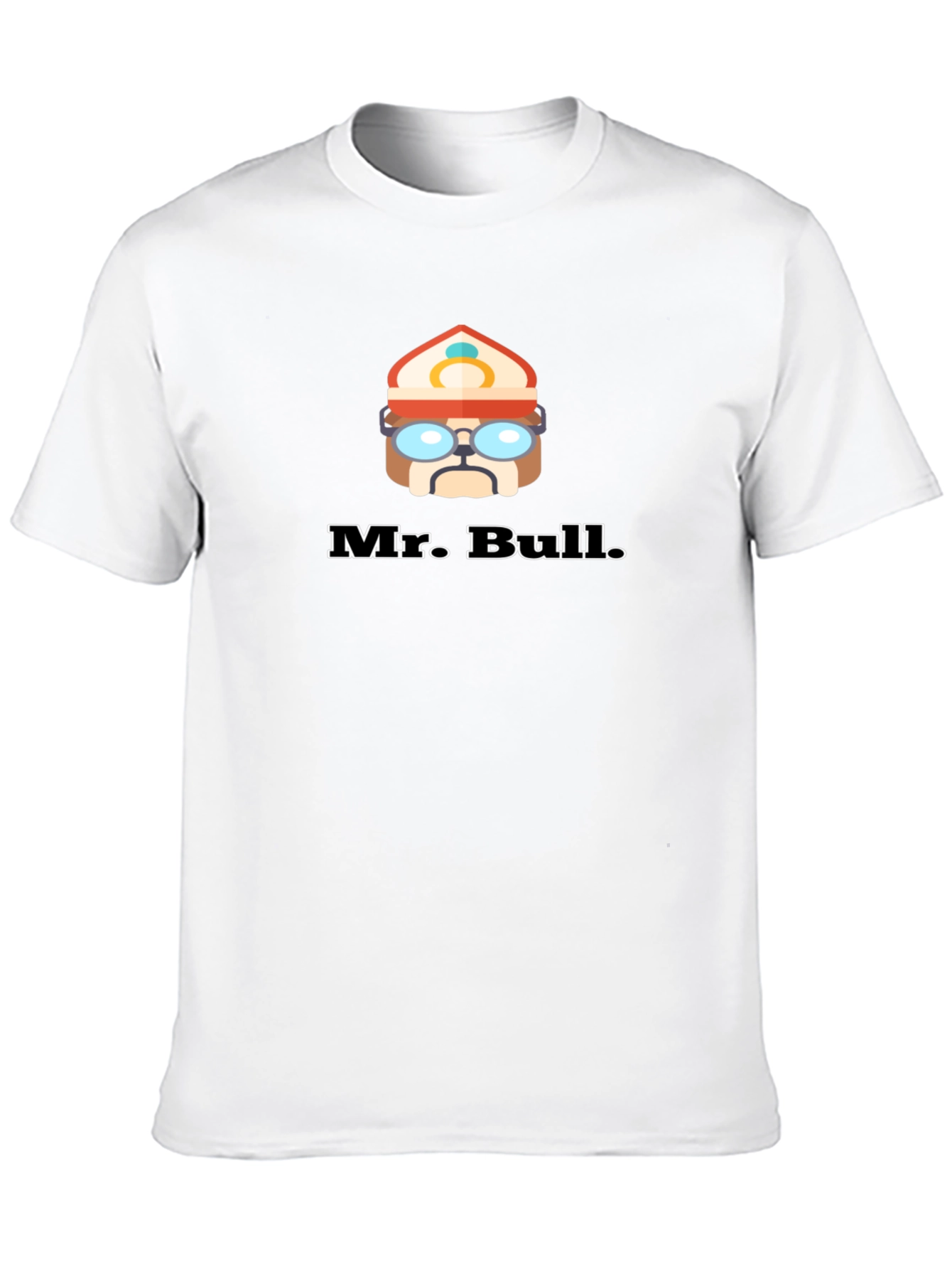 Black Mr. Bull Black T-Shirt Cartoon Graphic Tee view 10