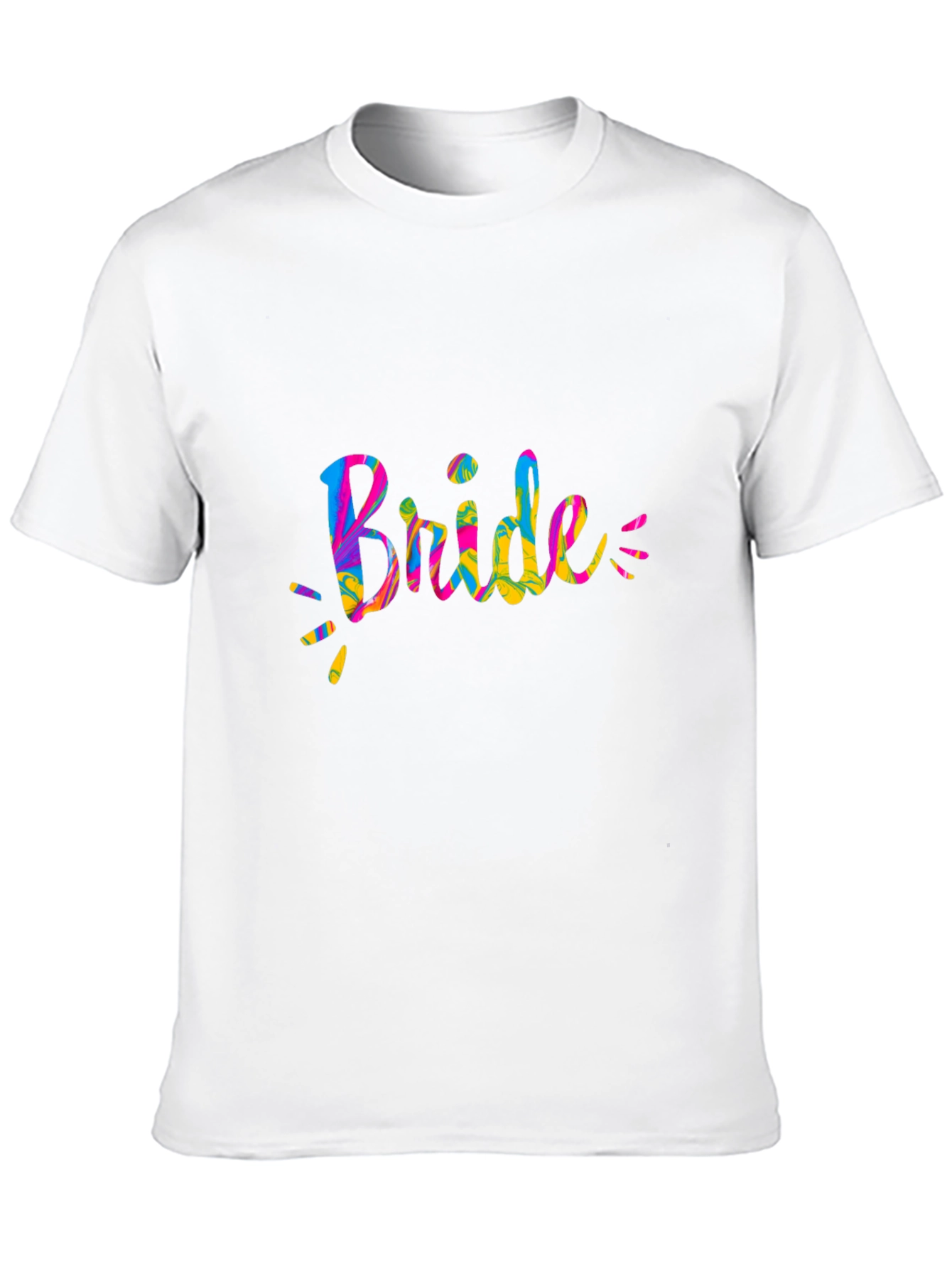 Black Colorful Bride Graphic Print Tee view 10