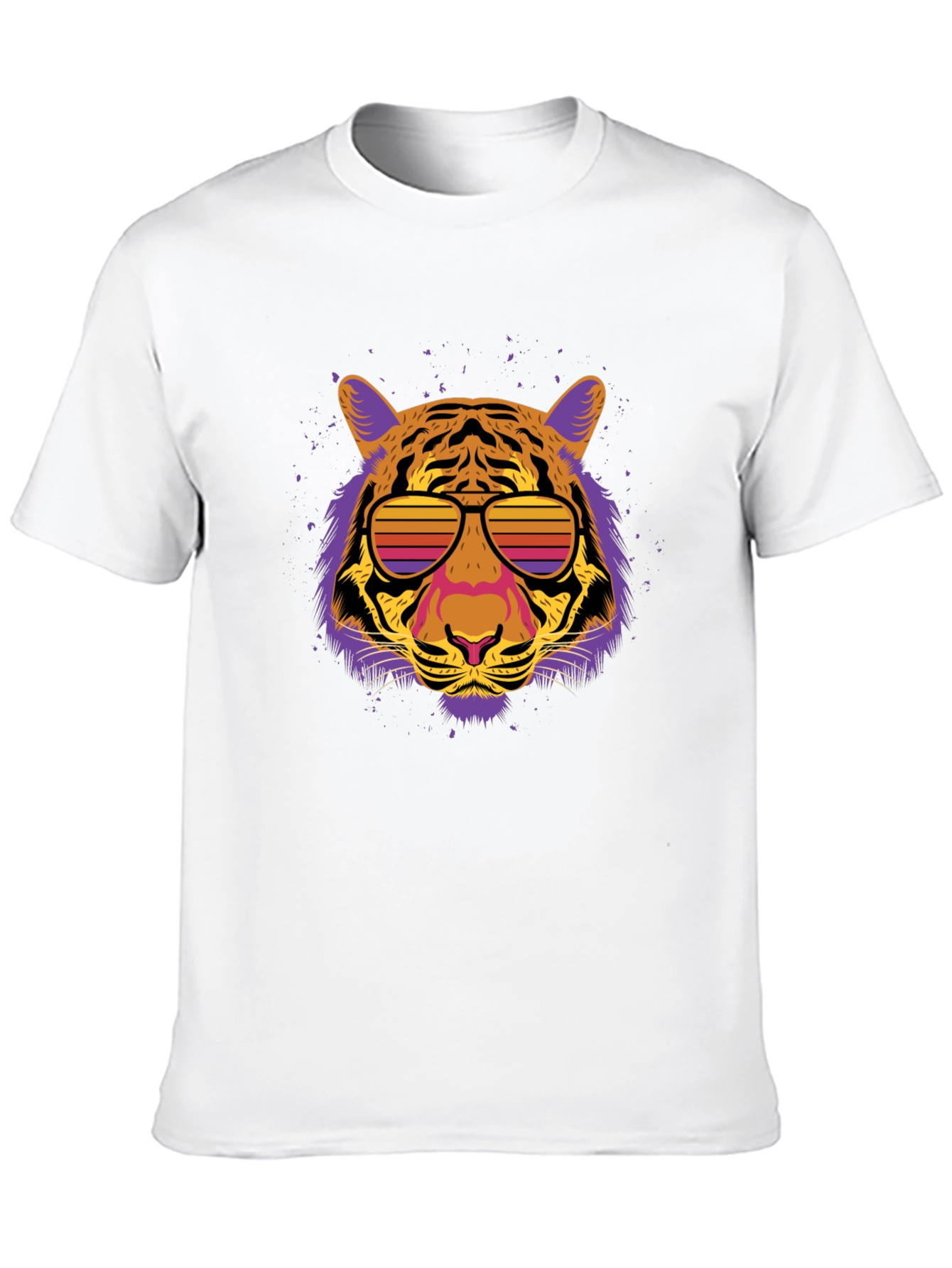 Black Retro Tiger Graphic Tee view 10