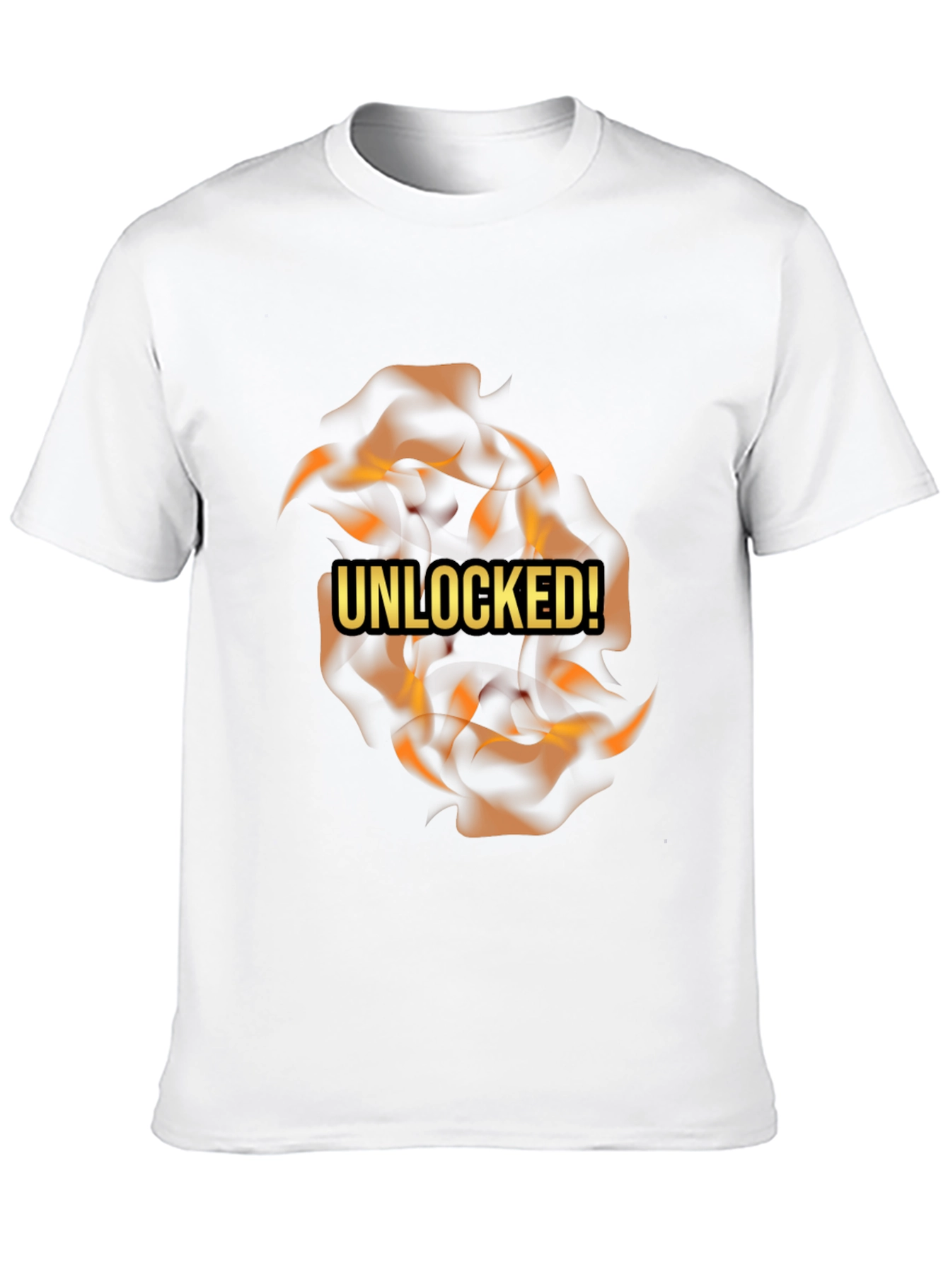 Black Unleashed Flames Black T-Shirt view 10