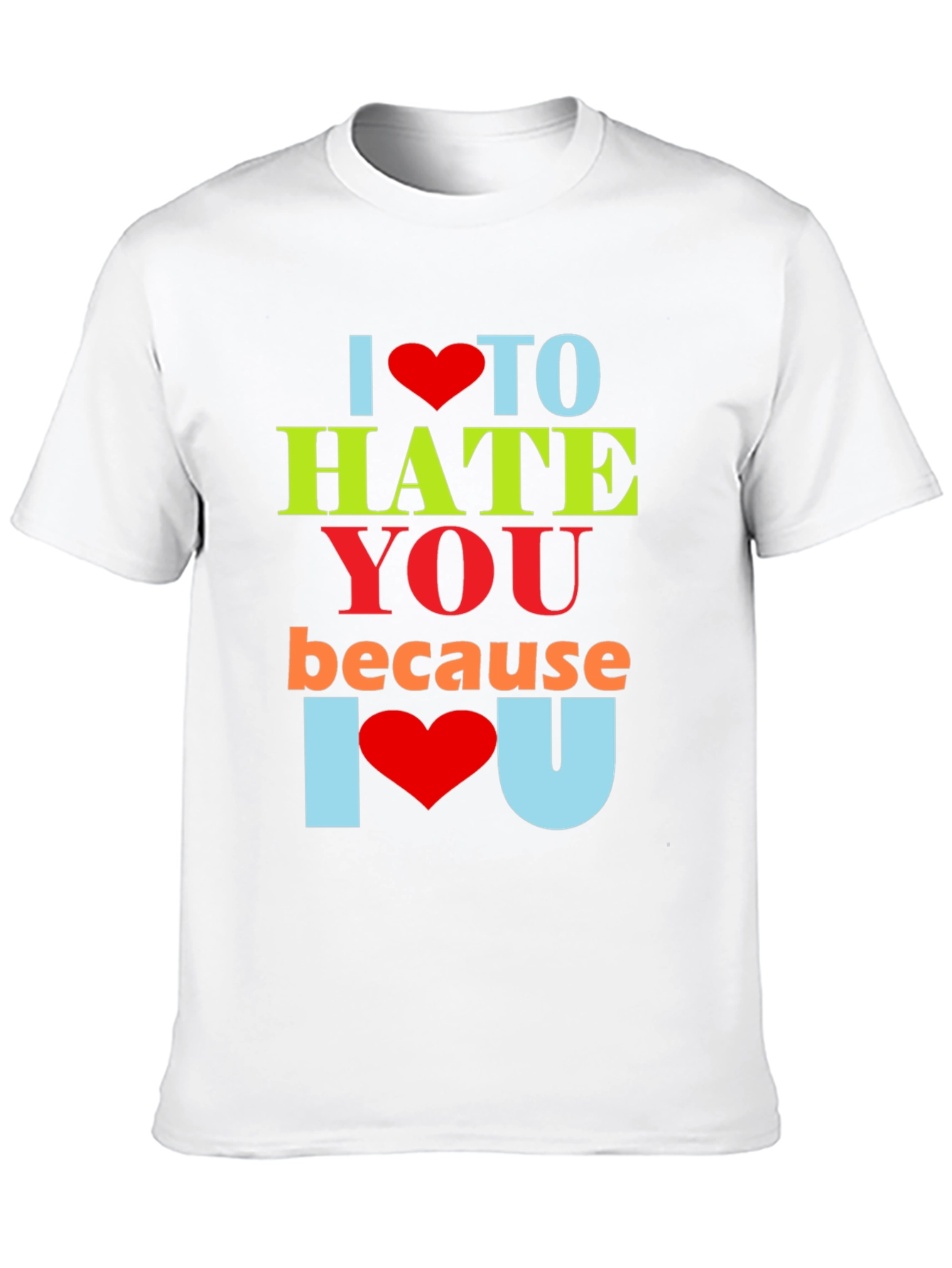 Black I Heart To Hate You Graphic Tee view 10