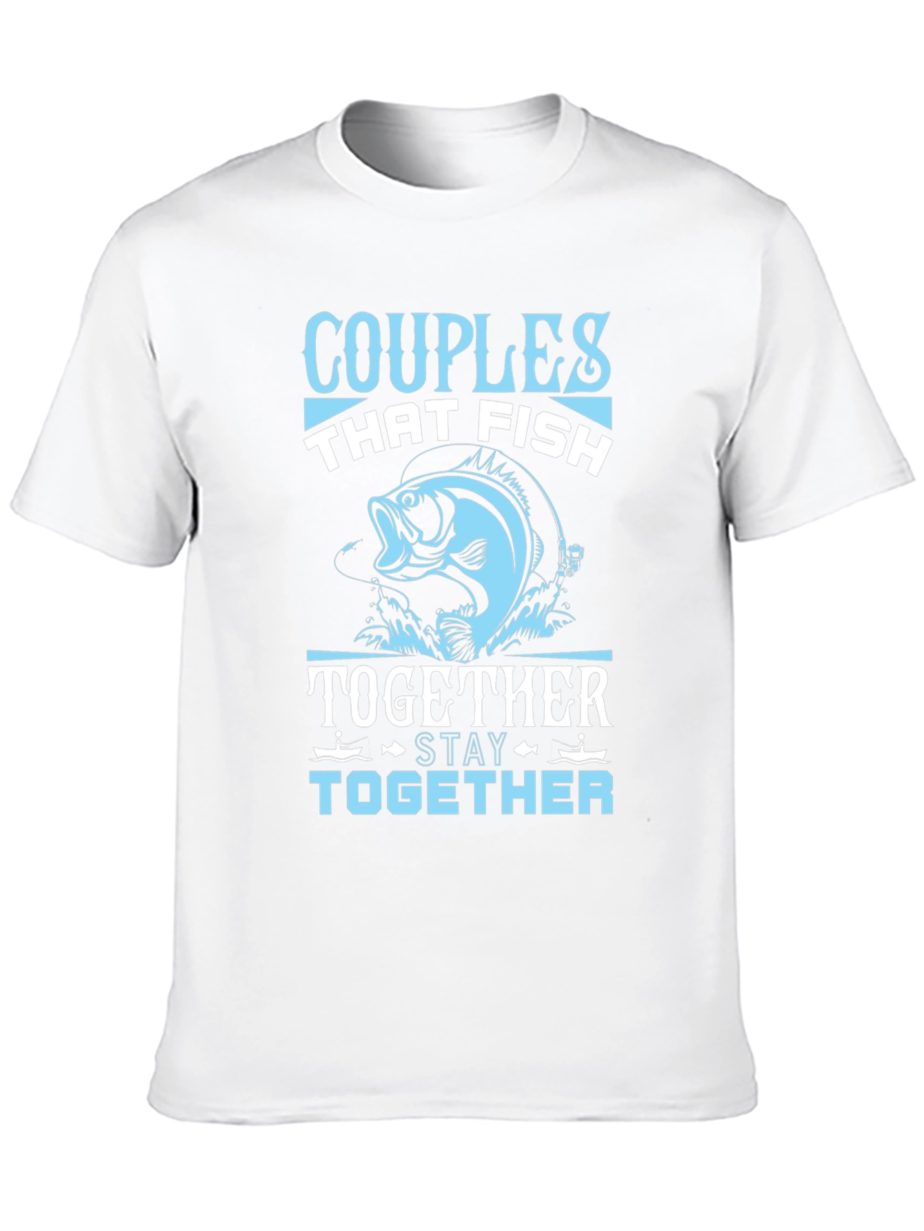 Black Couples Who Fish Together Stay Together T-Shirt view 10