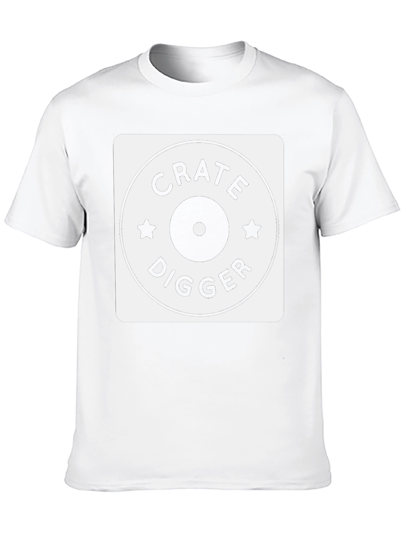 Black Crate Digger T-Shirt - DJ Record Collector Apparel view 10