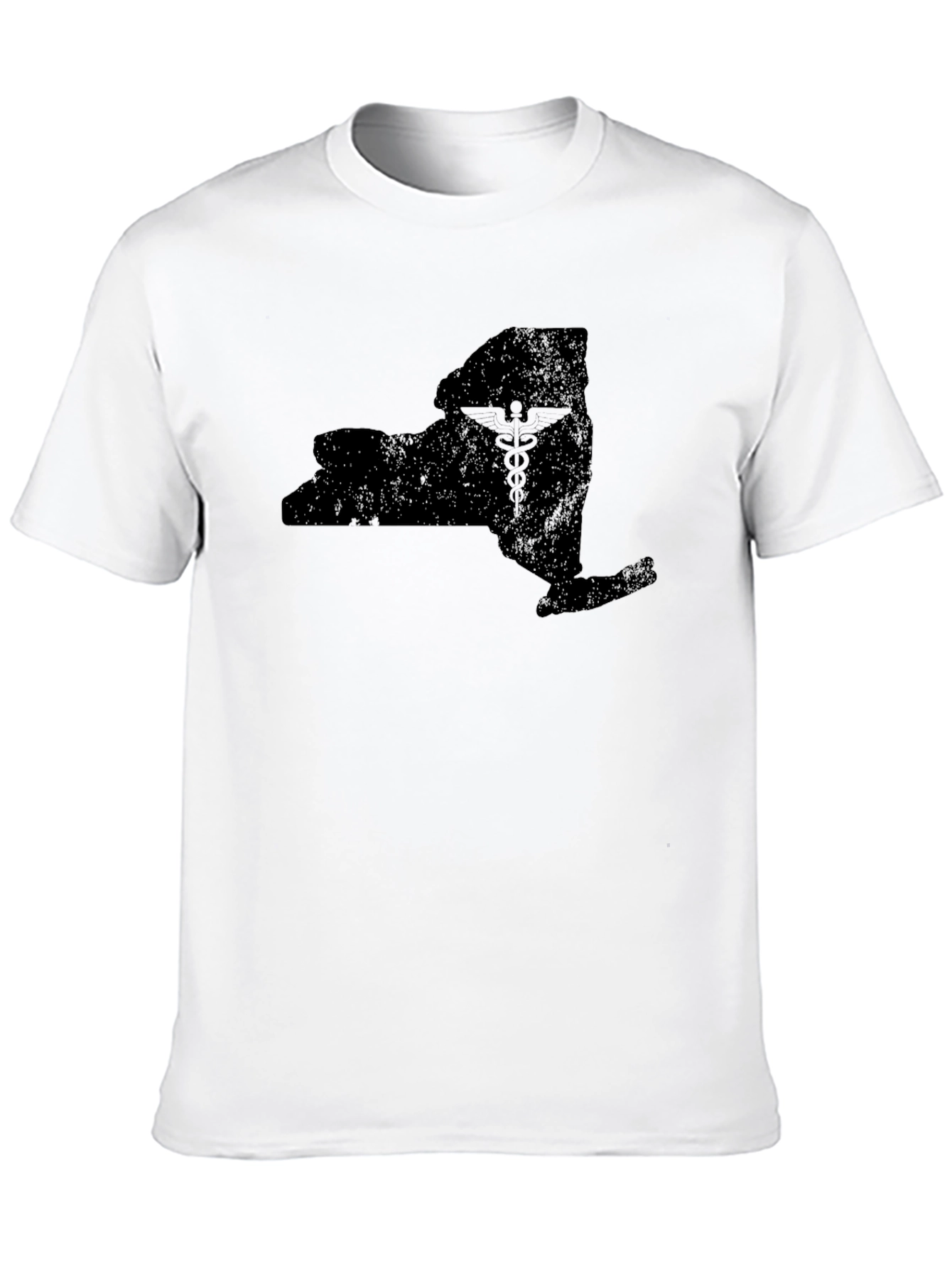 Black New York State Medical Symbol Tee view 10