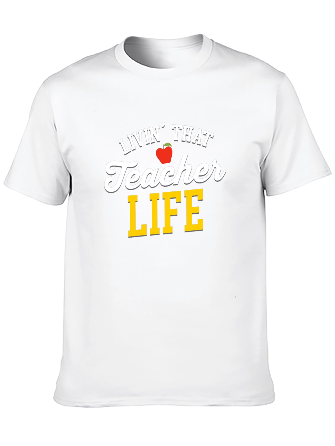 Black Livin' That Teacher Life T-Shirt view 10