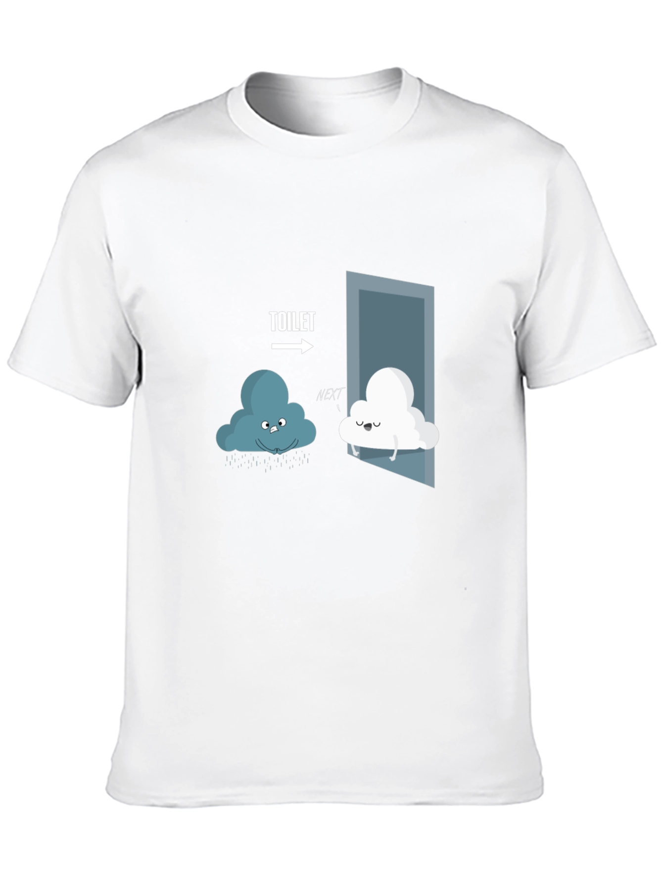 Black Toilet Humor Cloud T-Shirt  view 10