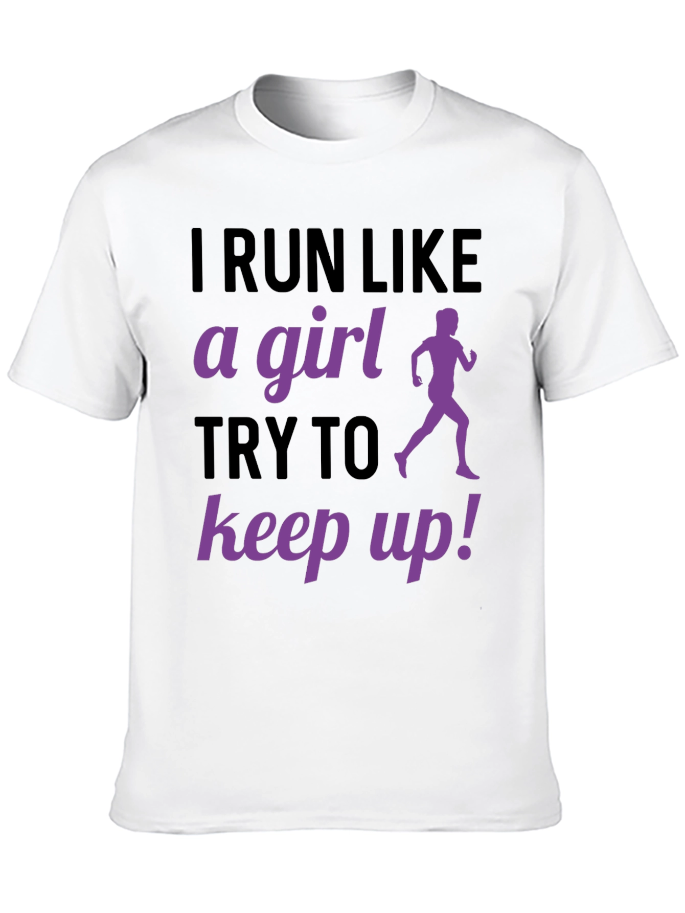 Black I Run Like A Girl T-Shirt Funny Running Gift view 10
