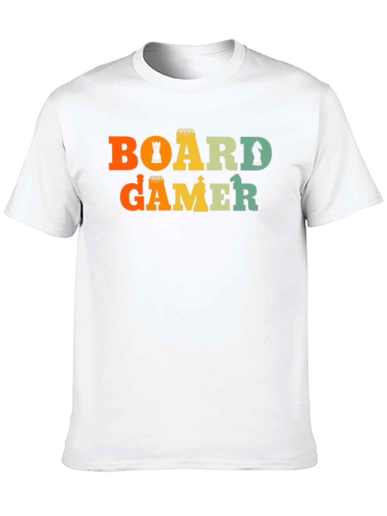 Black Board Gamer T-Shirt - Chess Piece Design view 10