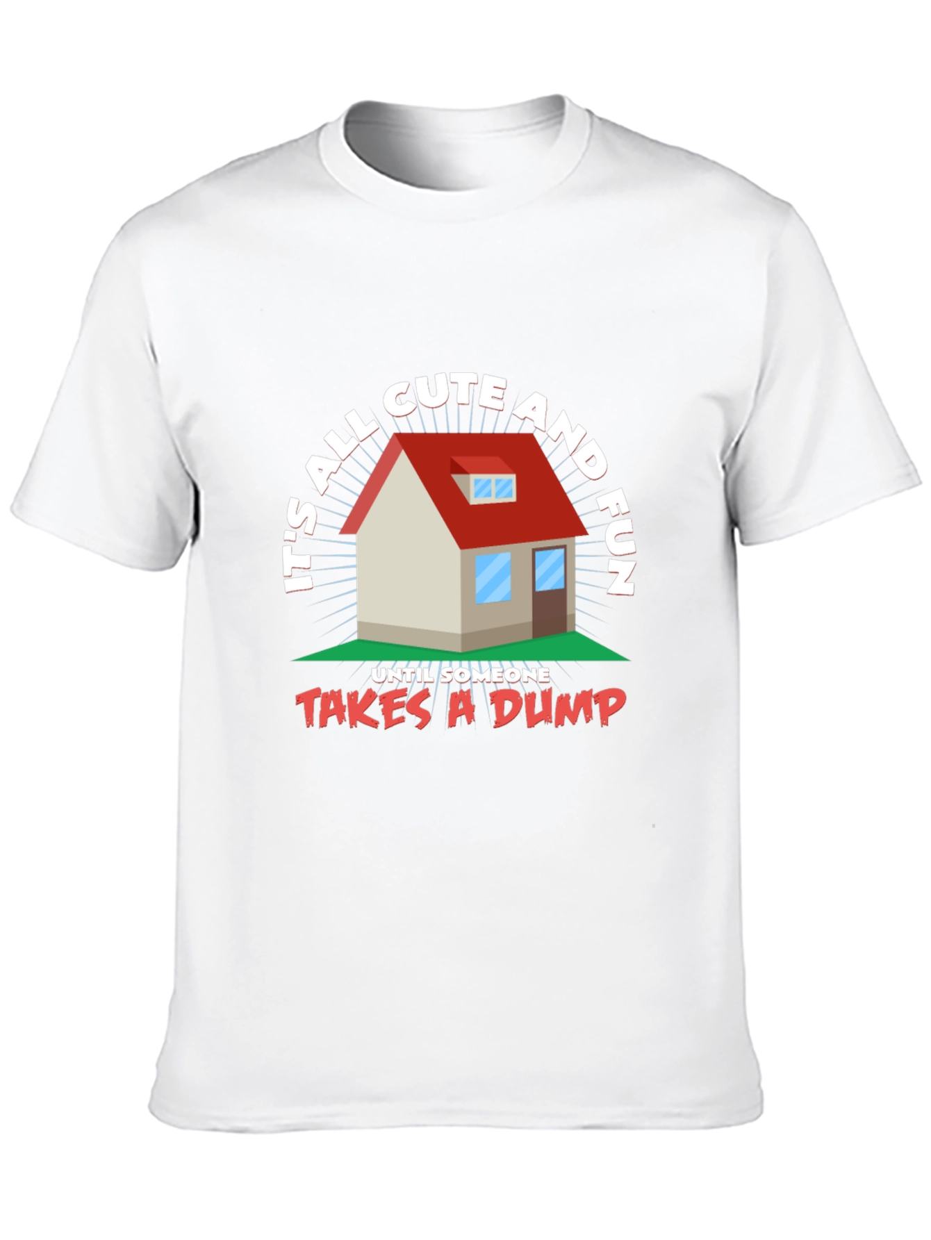 Black Funny House Graphic T-Shirt  view 10