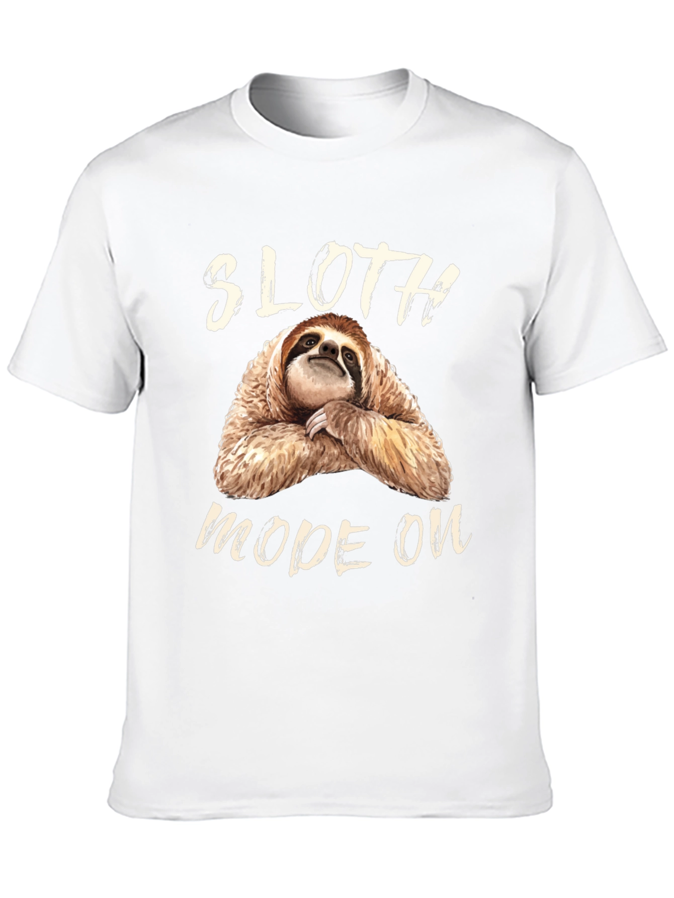 Black Sloth Mode On Graphic Tee - Relaxed Fit view 10