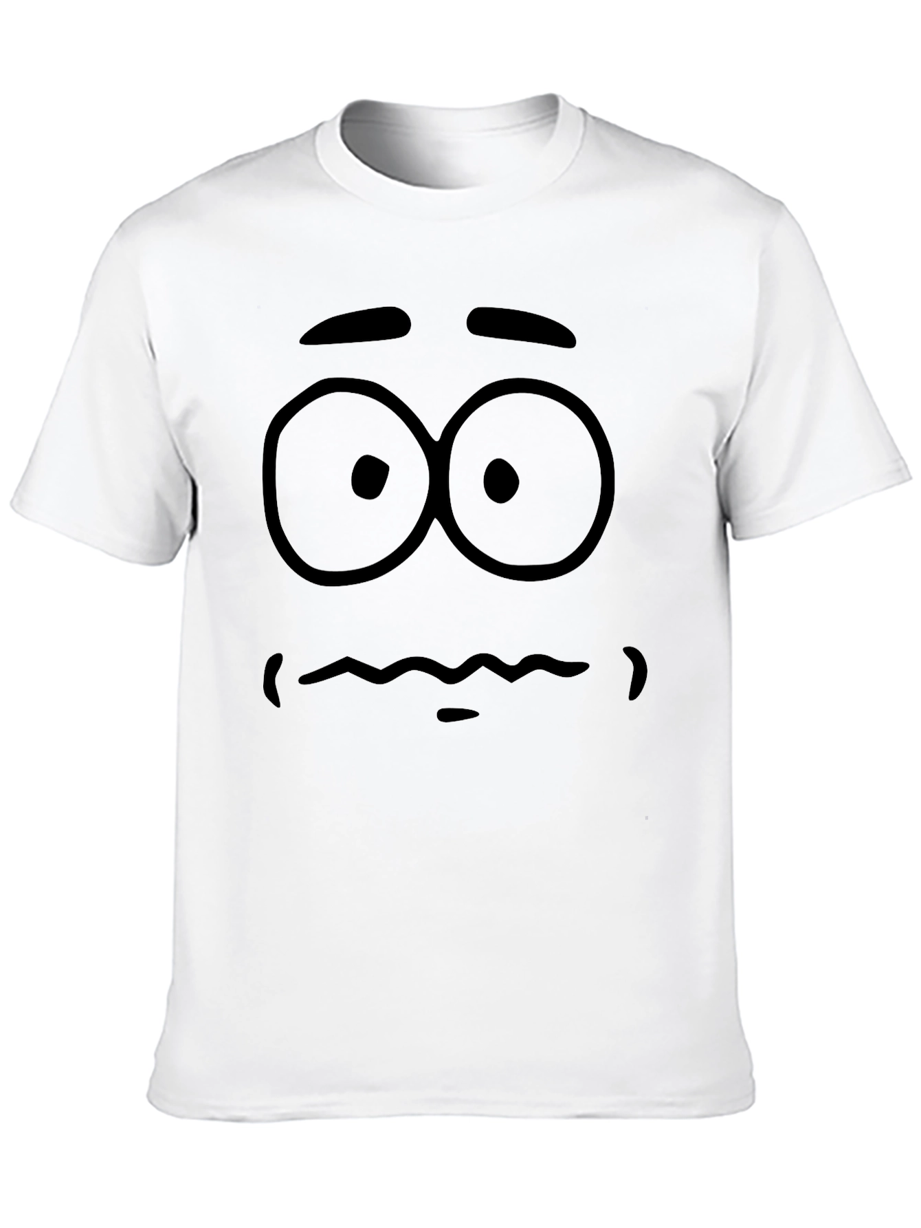 Black Cartoon Face Graphic T-Shirt - Men's Black Tee view 10