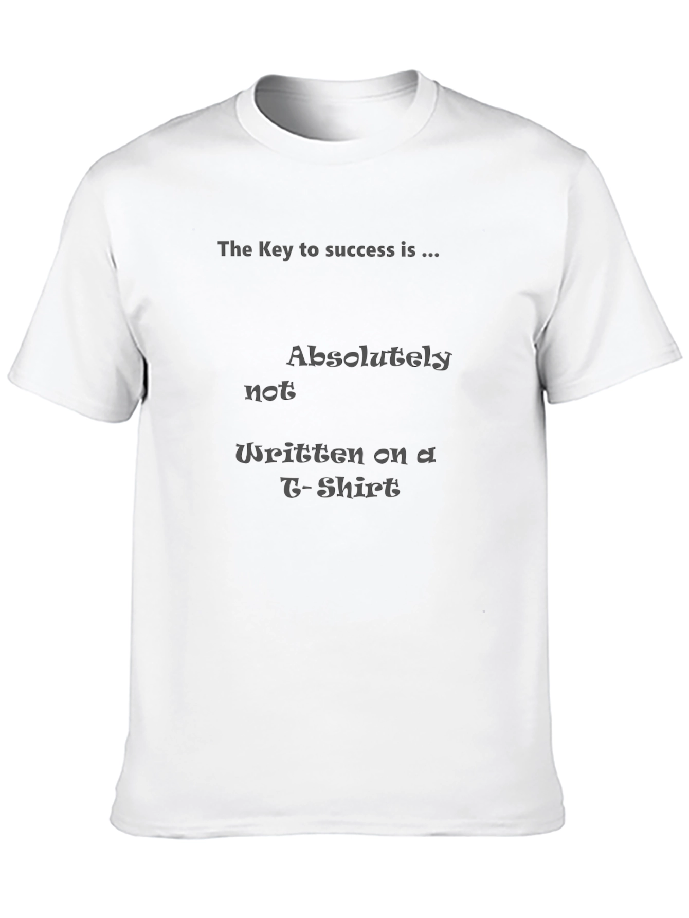 Black The Key to Success T-Shirt view 10
