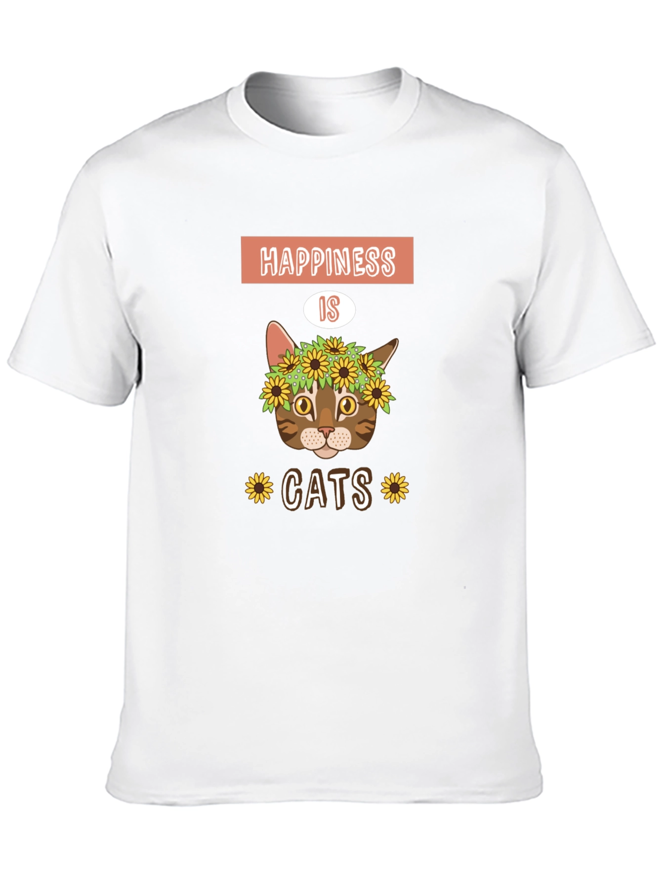 Black Happiness is Cats Graphic T-Shirt view 10