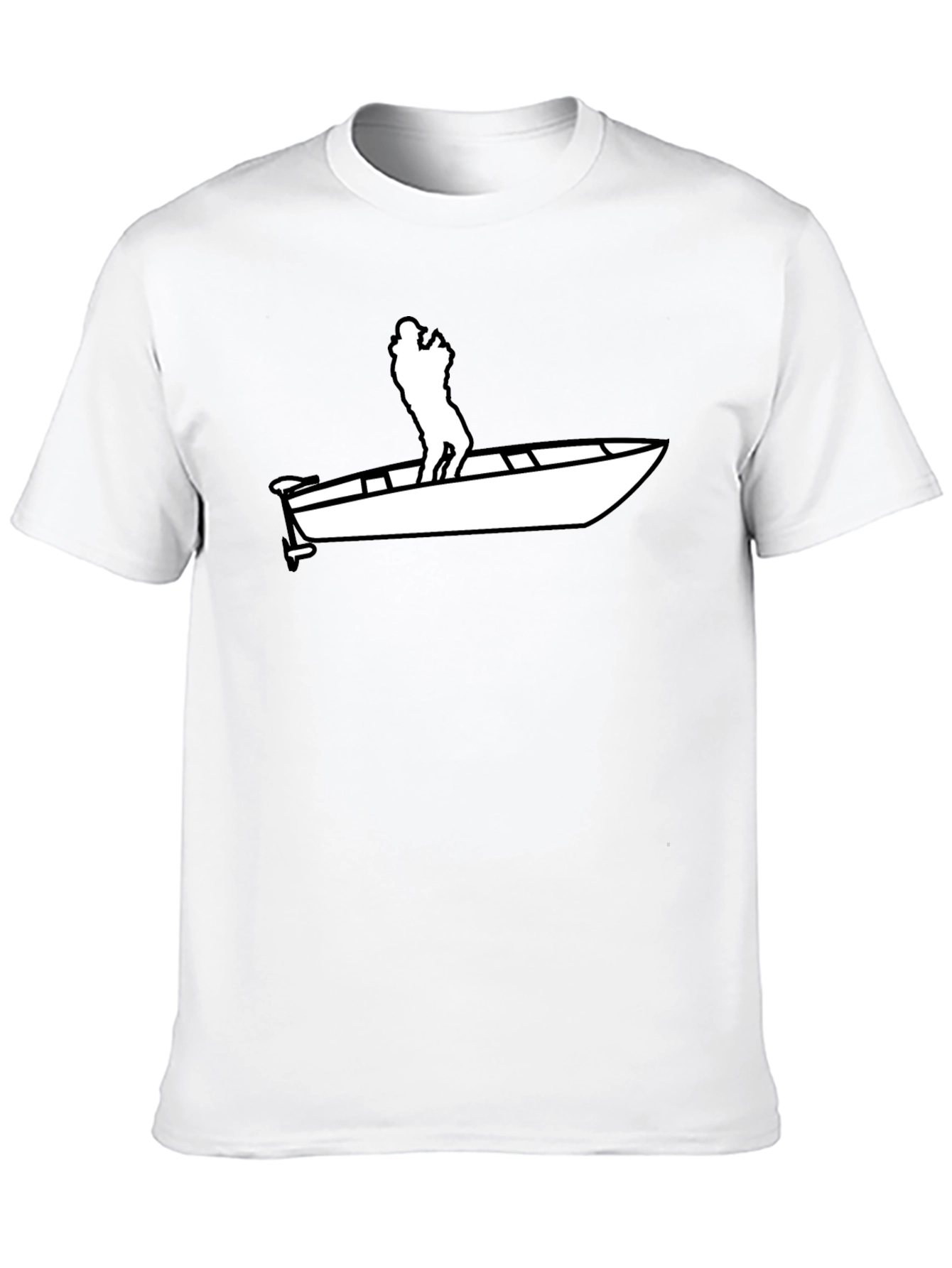 Black Black Boat Silhouette T-Shirt view 10