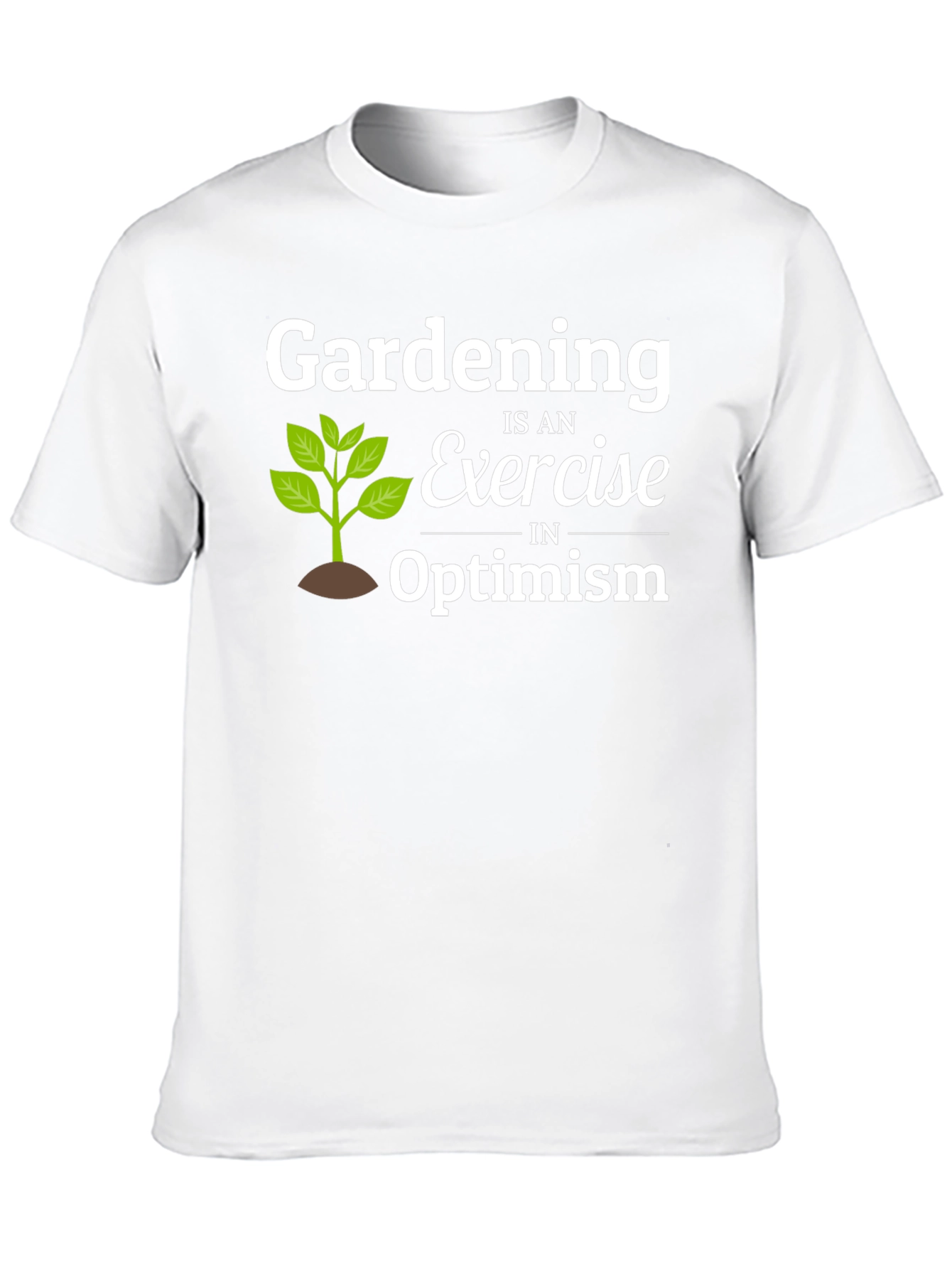 Black Gardening Optimism T-Shirt - Black Cotton Tee view 10