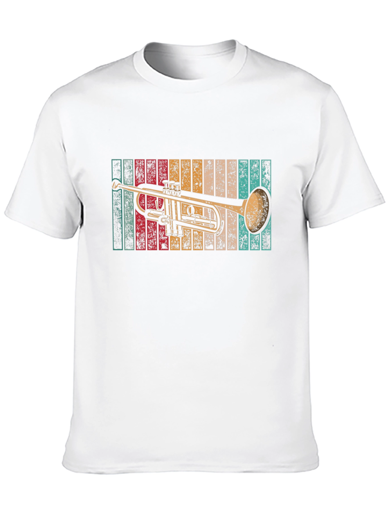 Black Vintage Trumpet T-Shirt - Retro Style view 10