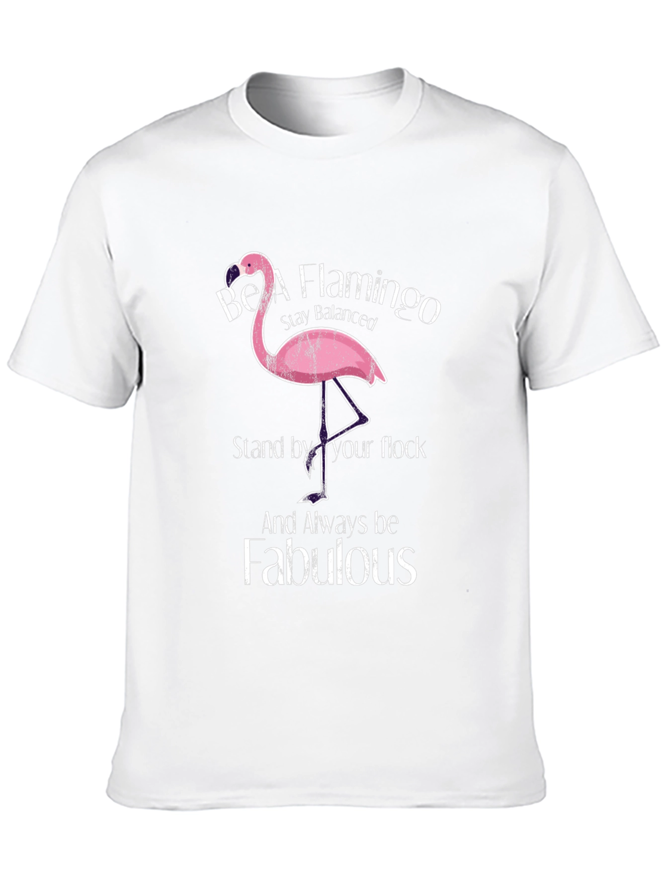 Black Be A Flamingo T-Shirt view 10