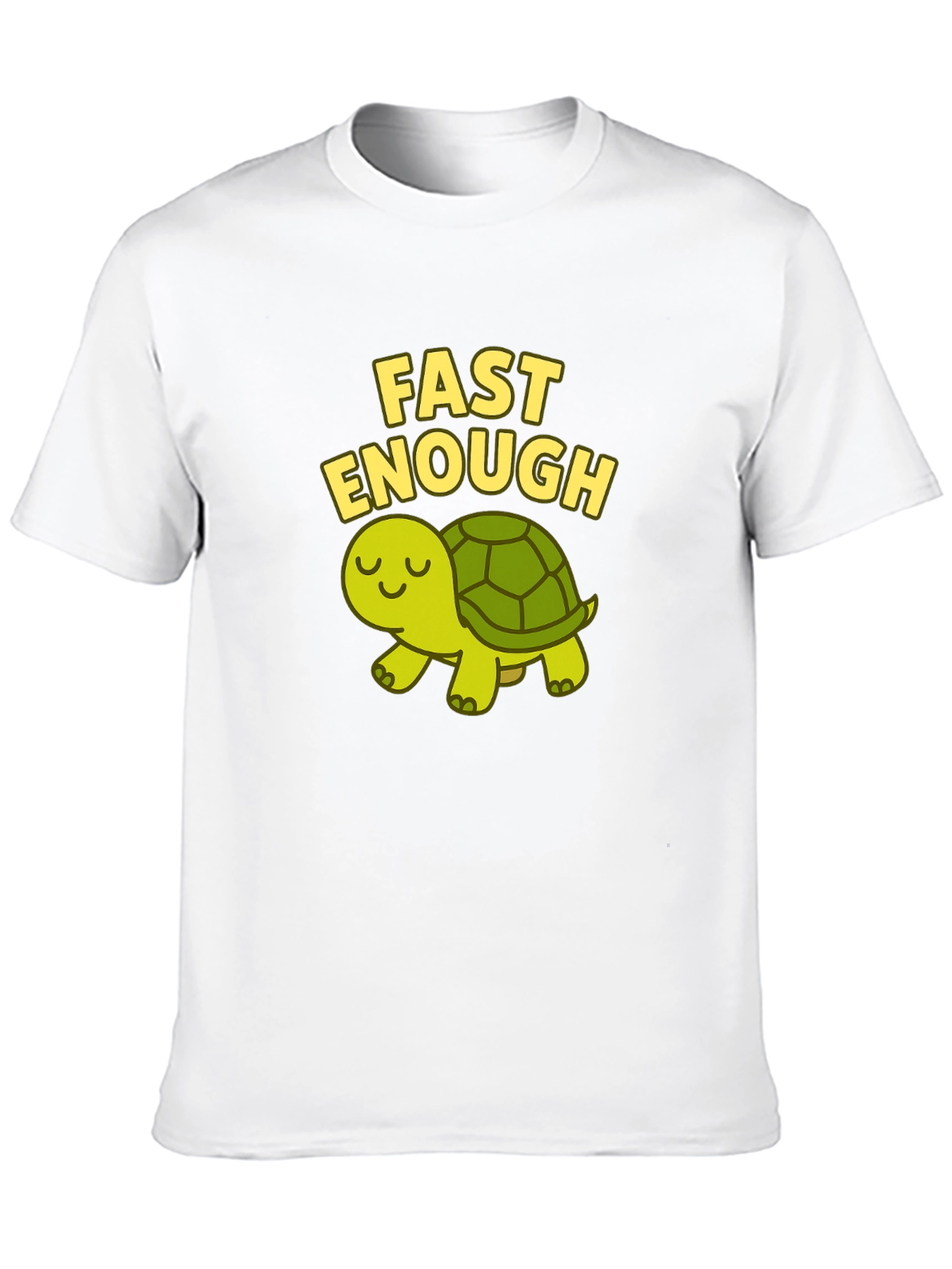 Black Fast Enough Turtle T-Shirt - Cute and Funny! view 10