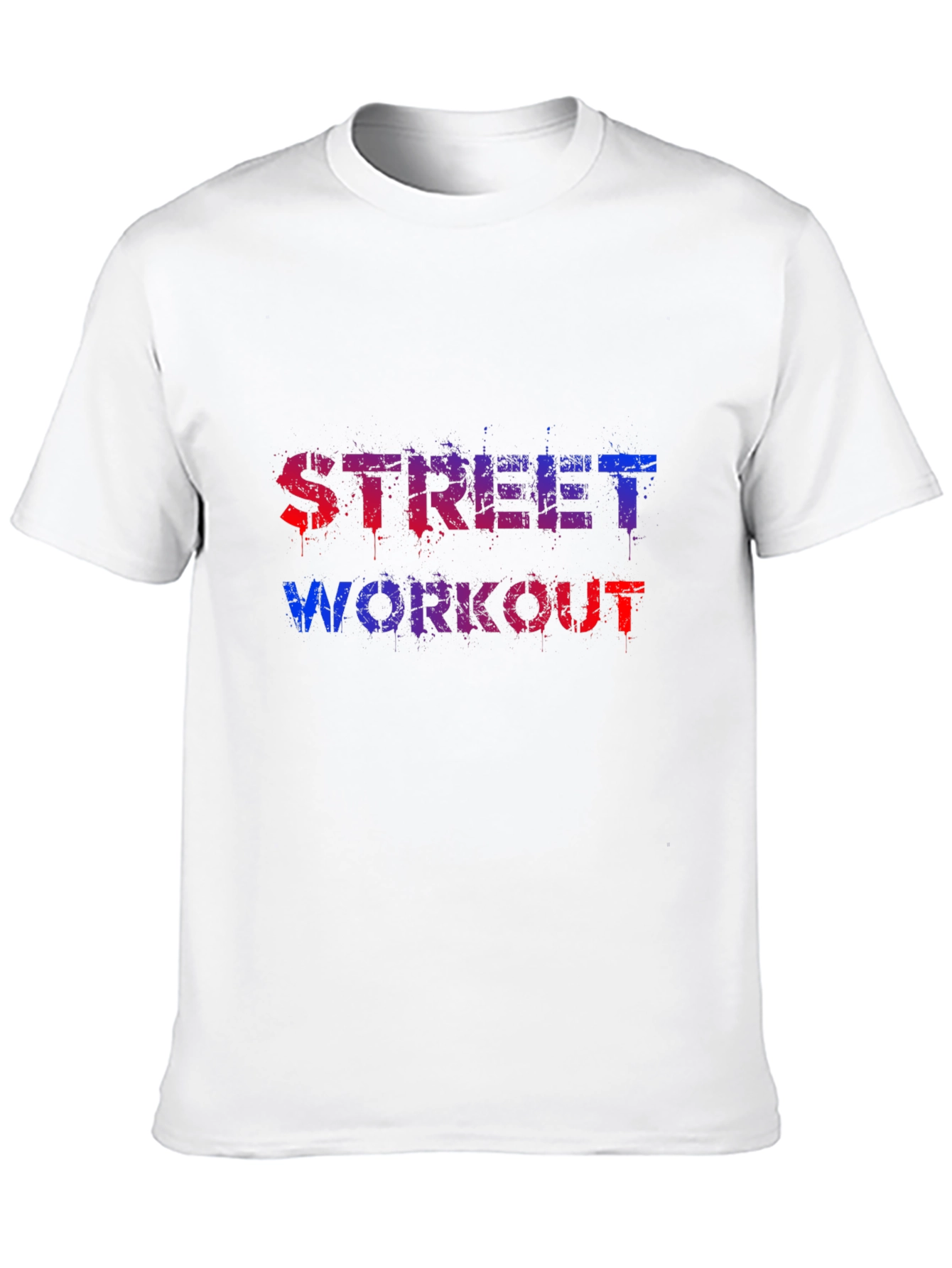 Black Street Workout Graphic Tee - Black Cotton Blend view 10
